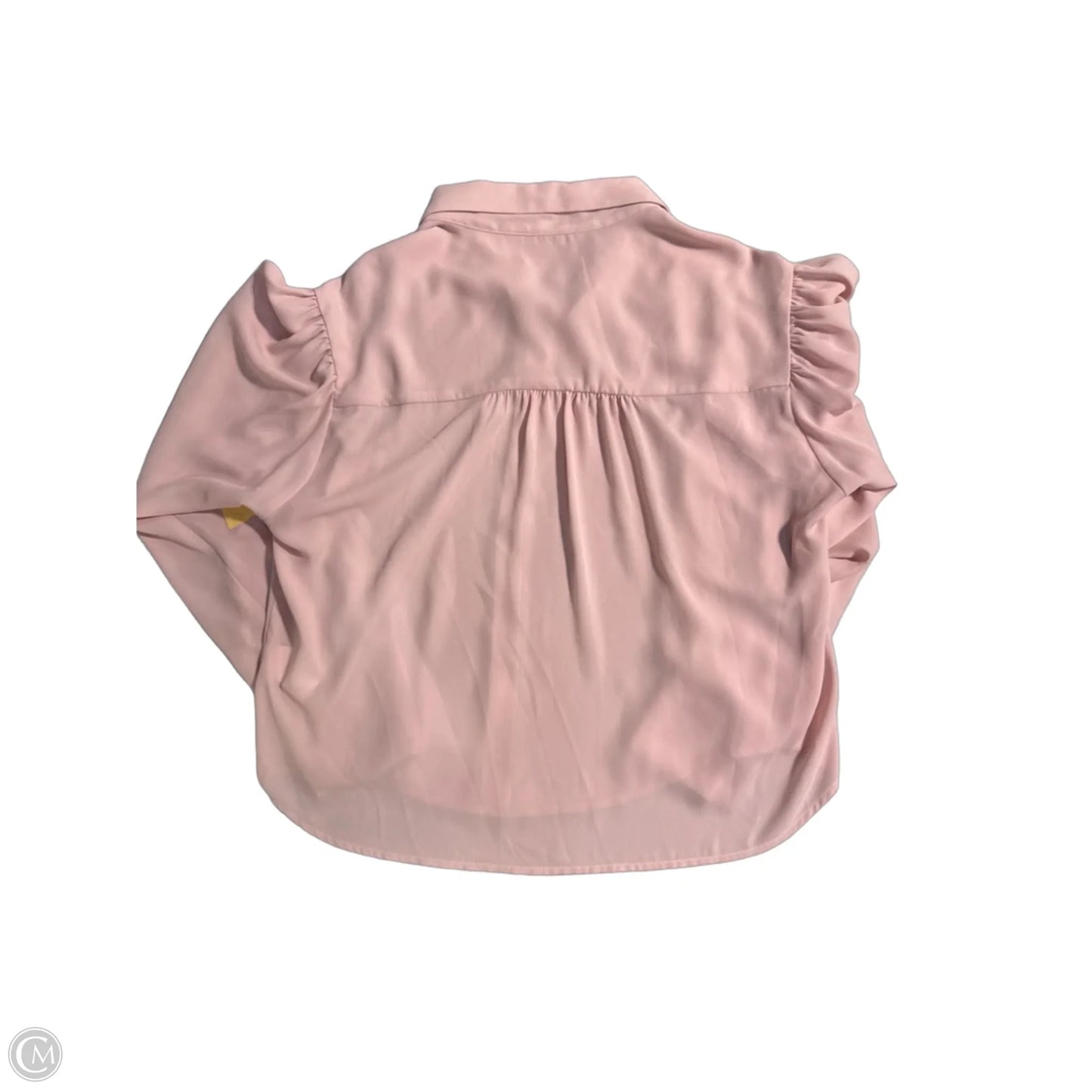Blouse Long Sleeve By Karen Kane In Pink, Size: S