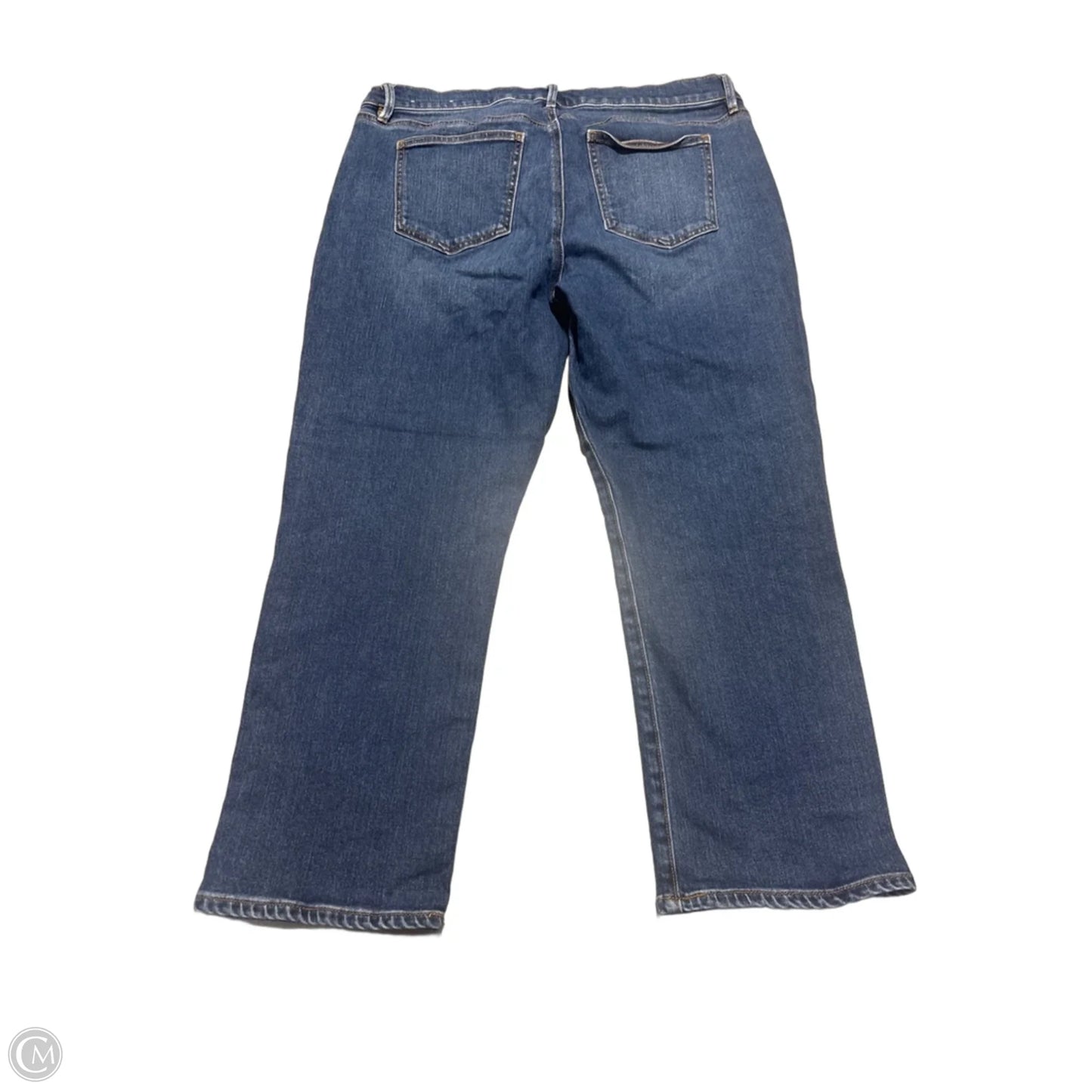 Jeans Cropped By Ann Taylor In Blue Denim, Size: 14p