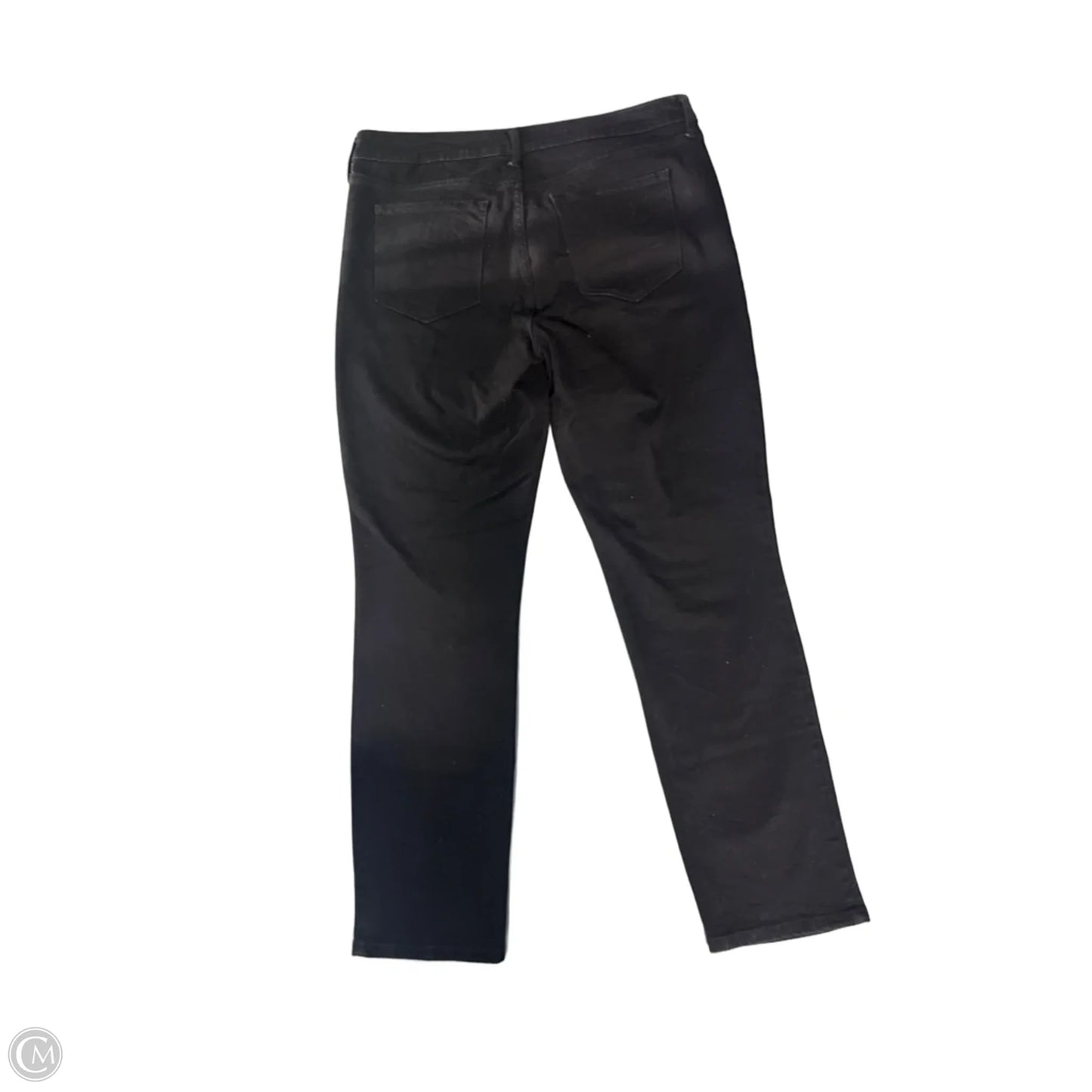 Jeans Straight By Old Navy In Black Denim, Size: 14