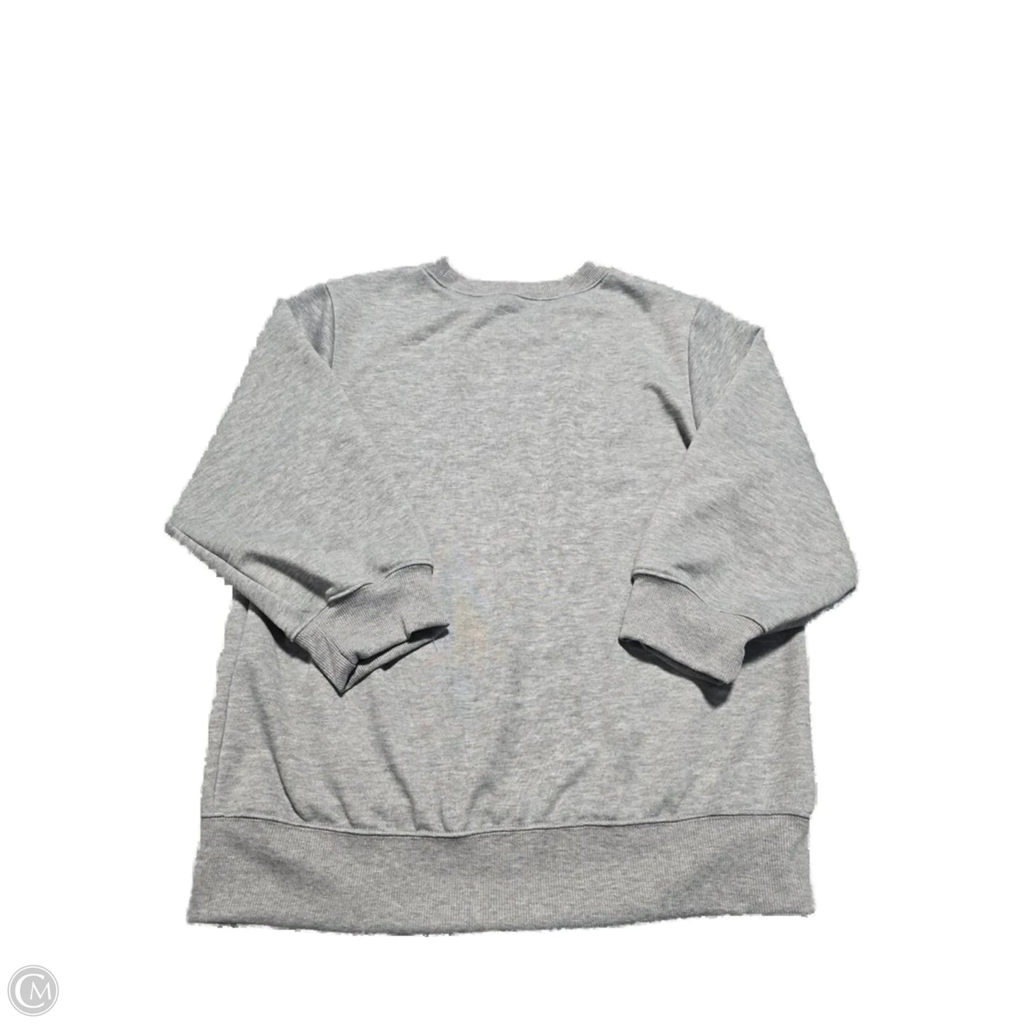 Sweatshirt Crewneck By Cme In Grey, Size: M