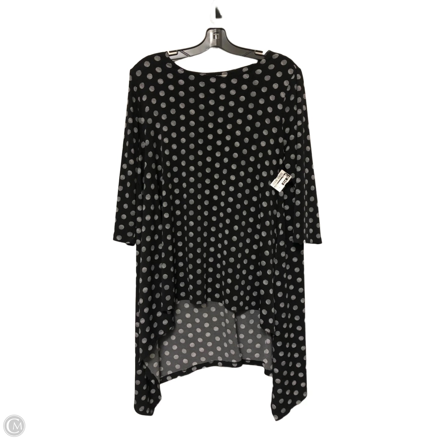 Tunic Long Sleeve By Chicos In Black, Size: Xl