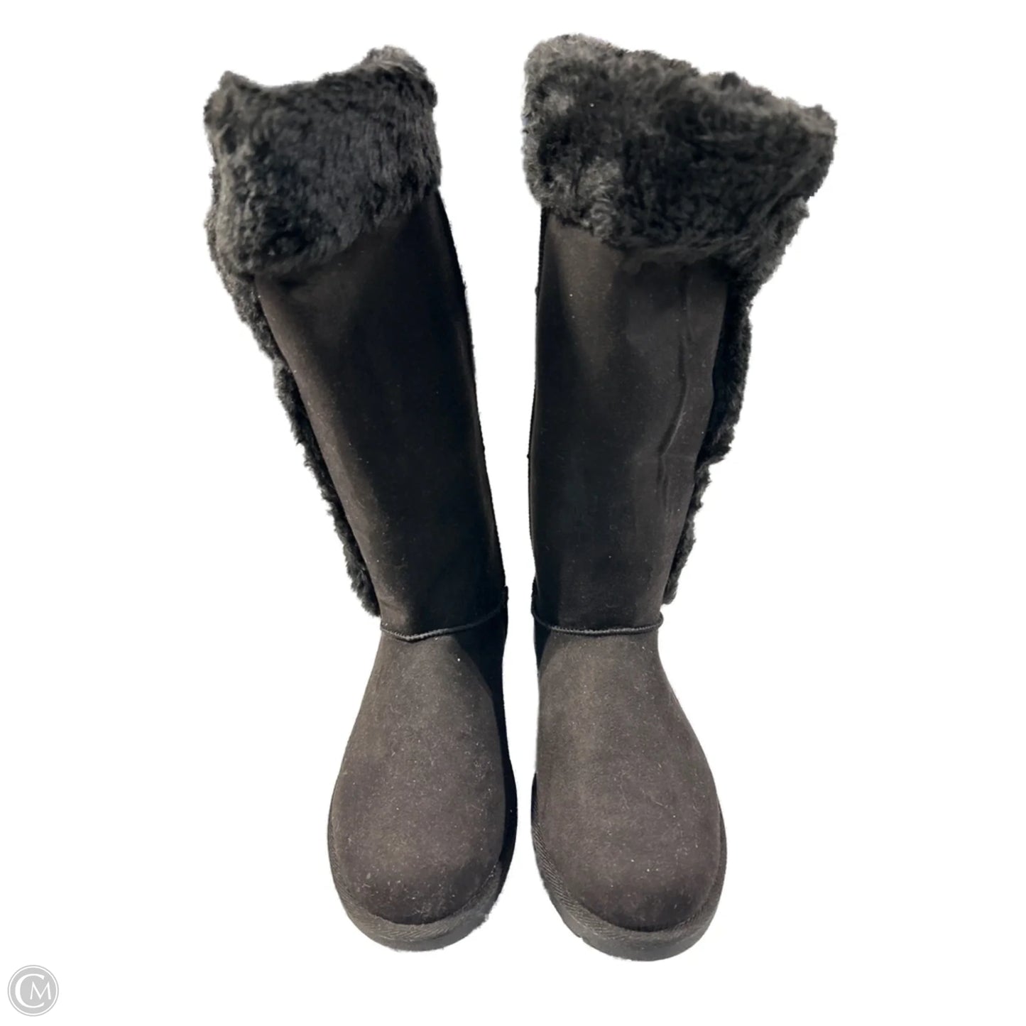 Boots Mid-calf Flats By Cme In Black, Size: 9.5