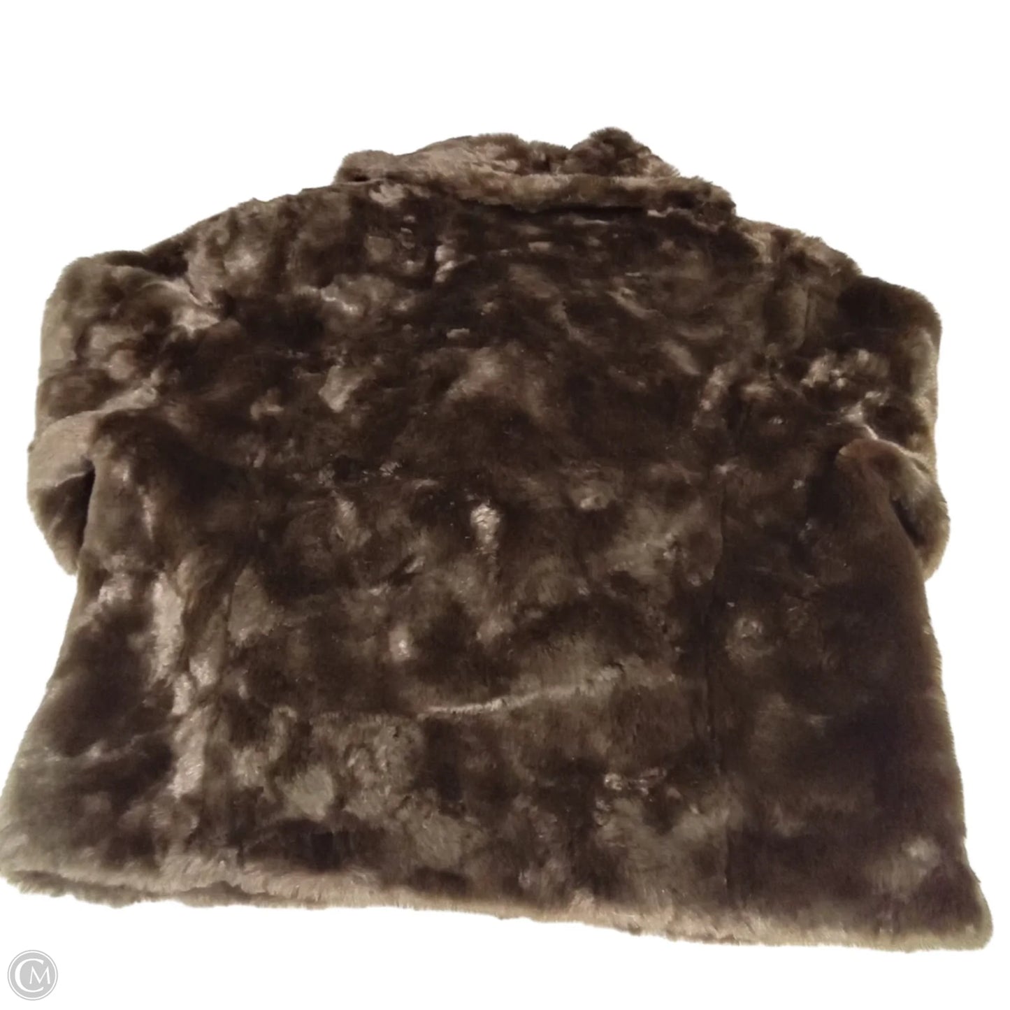 Jacket Faux Fur & Sherpa By Black Rivet In Brown, Size: L