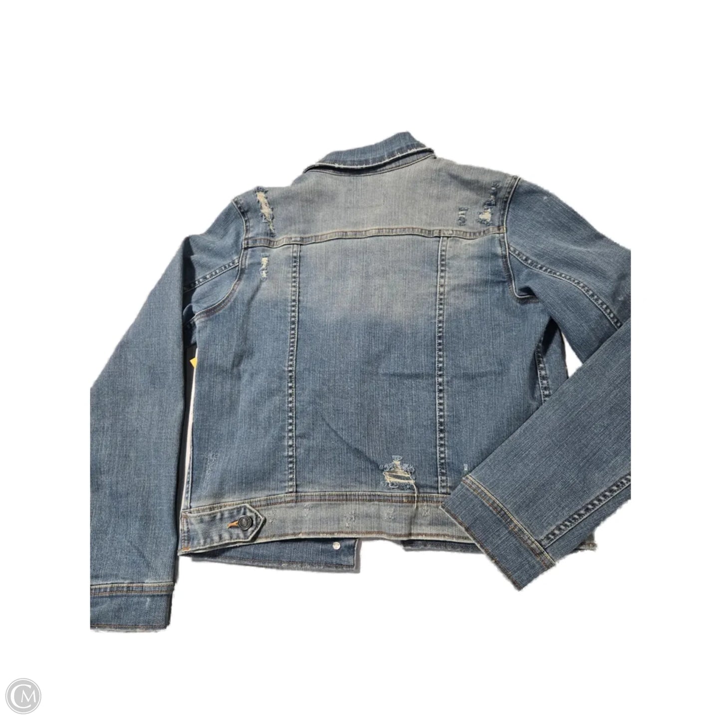 Jacket Denim By Kancan In Blue Denim, Size: M