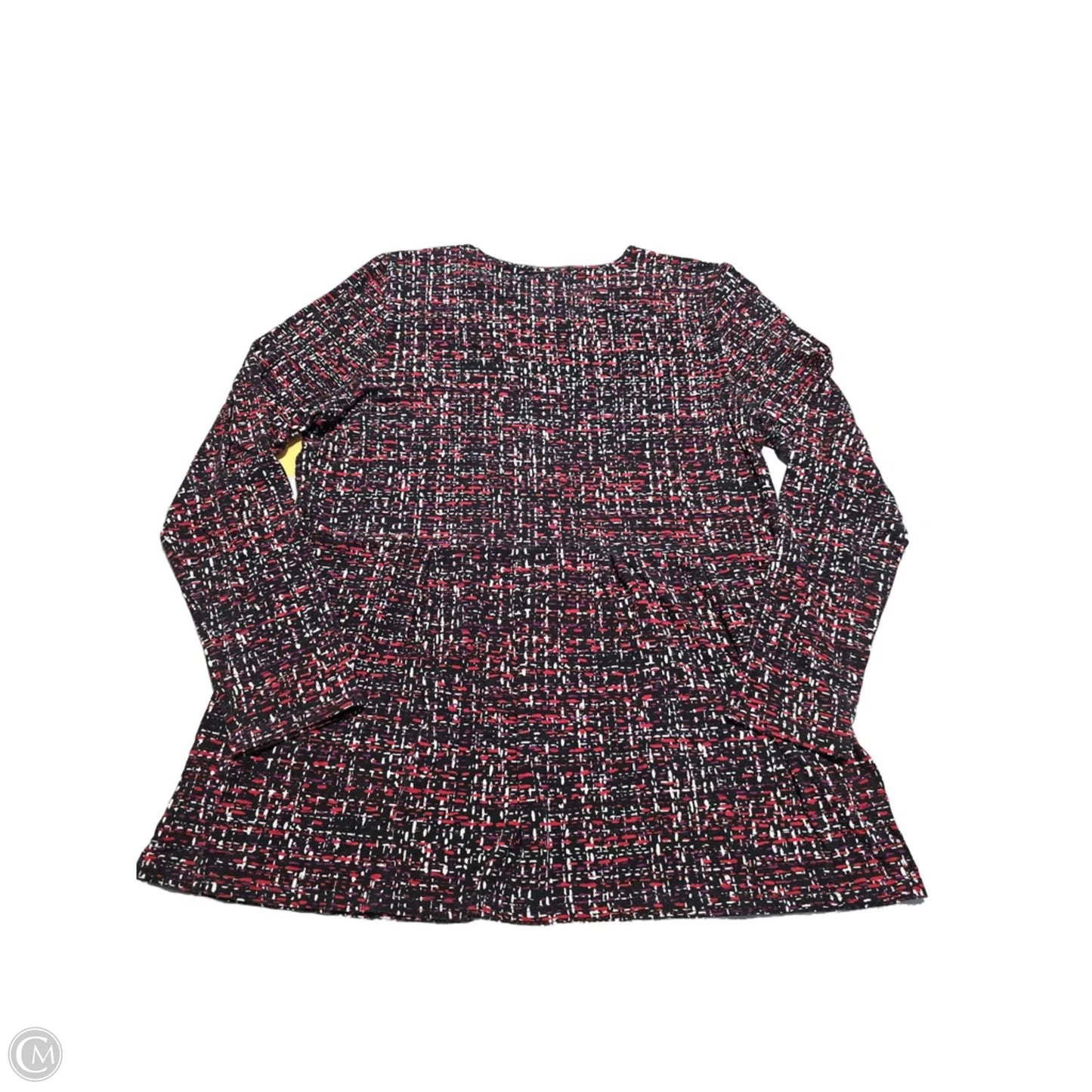 Top Long Sleeve By J. Jill In Black & Red, Size: M