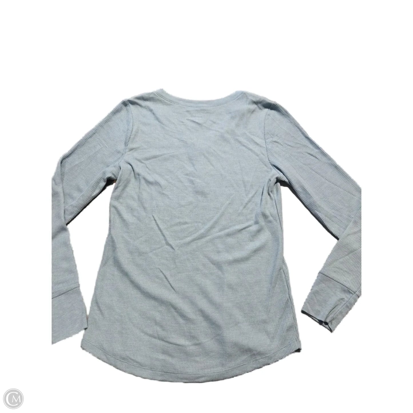 Top Long Sleeve Basic By Time And Tru In Blue, Size: L