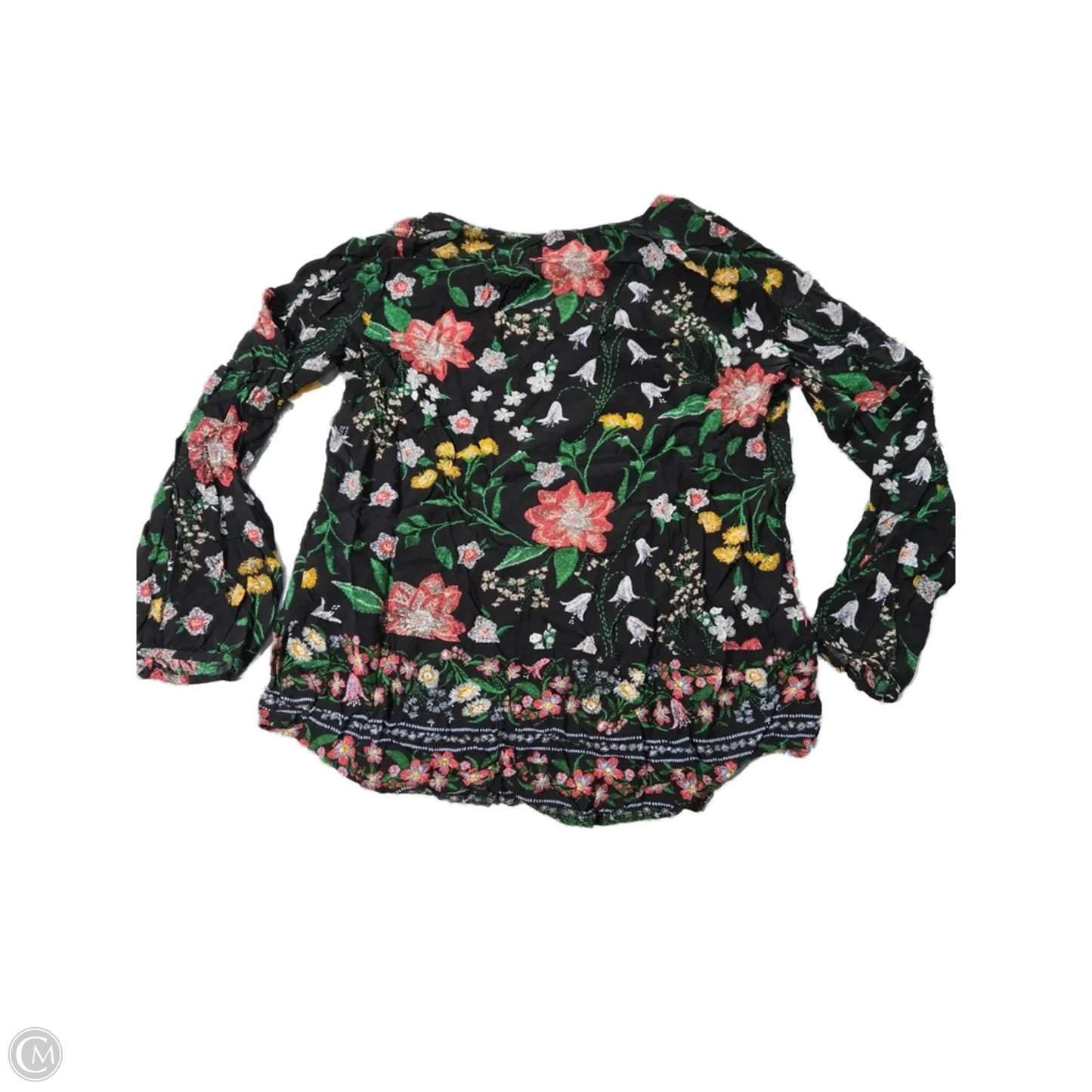 Top Long Sleeve By Old Navy In Floral Print, Size: M