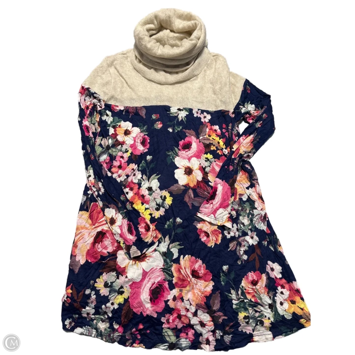 Top Long Sleeve By Cmf In Floral Print, Size: M