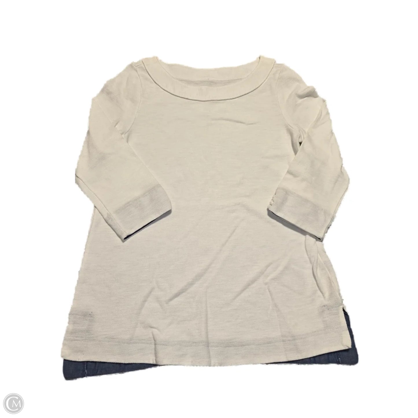 Blouse Long Sleeve By Talbots In White, Size: M