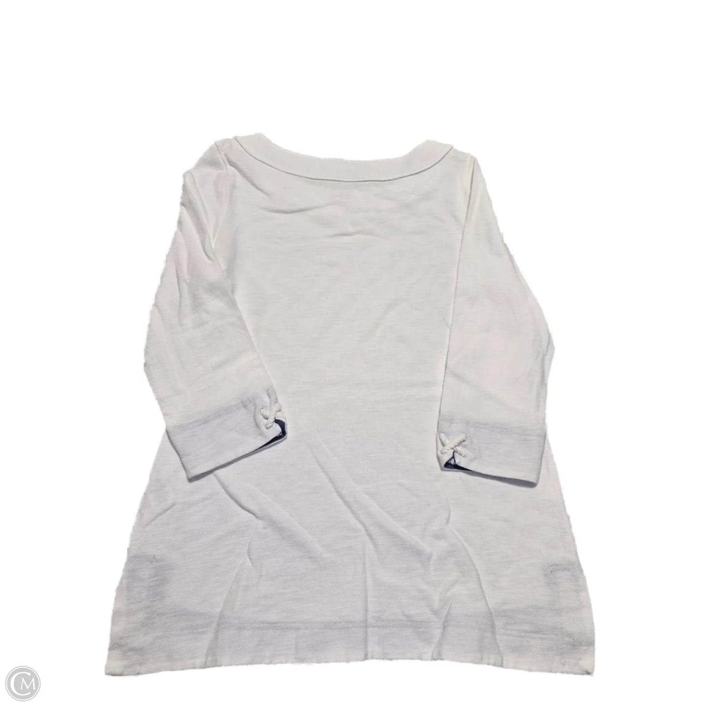Blouse Long Sleeve By Talbots In White, Size: M