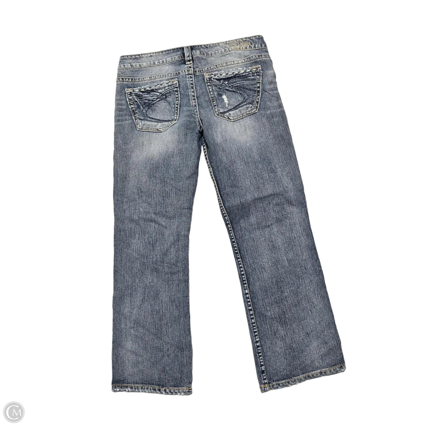 Jeans Straight By Silver In Blue Denim, Size: 8