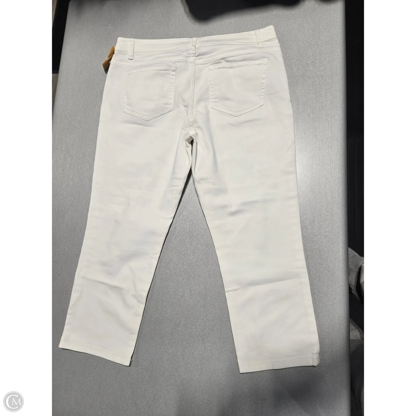 Capris By J. Jill In White Denim, Size: 10p