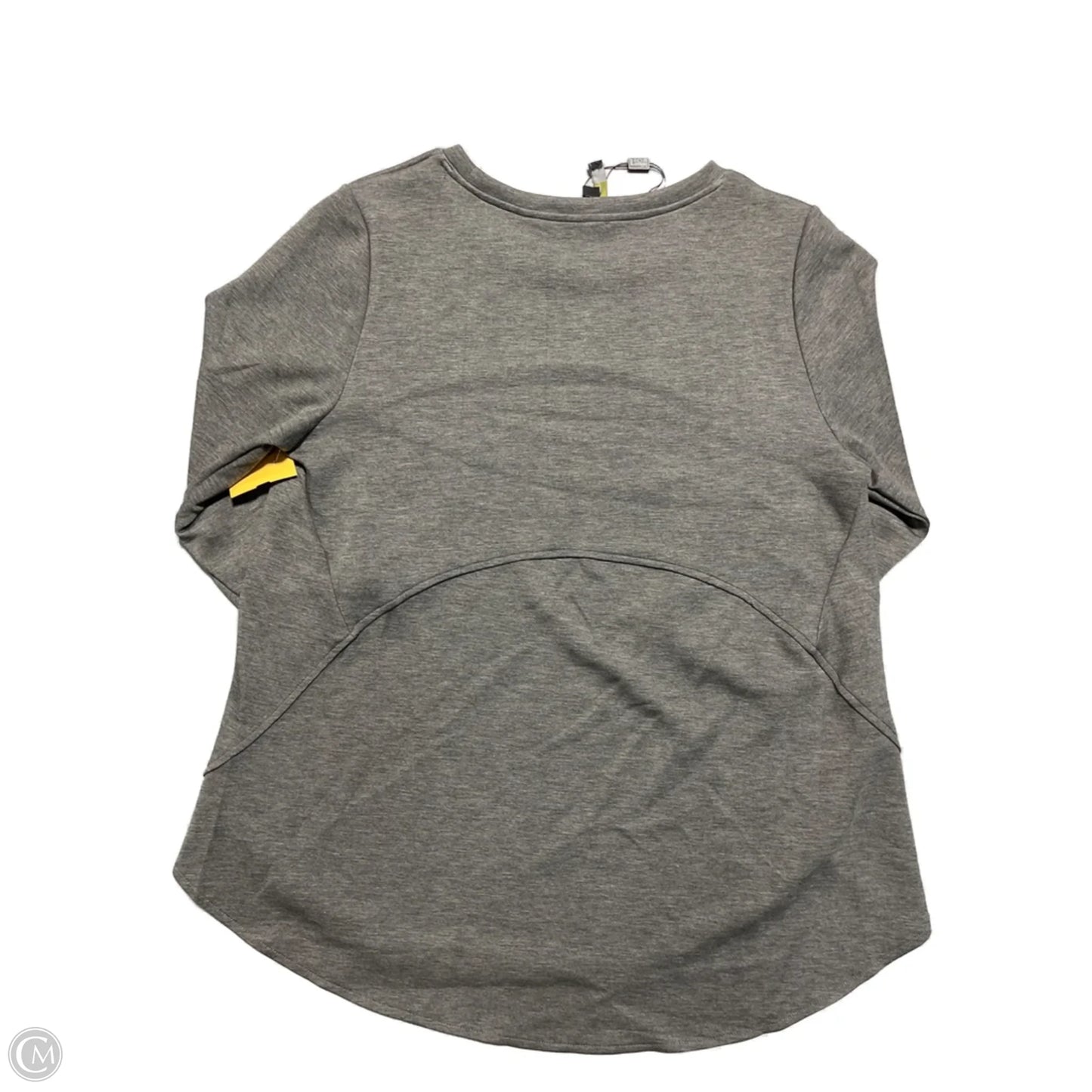 3/4 sleeve top By Lior In Grey, Size: L