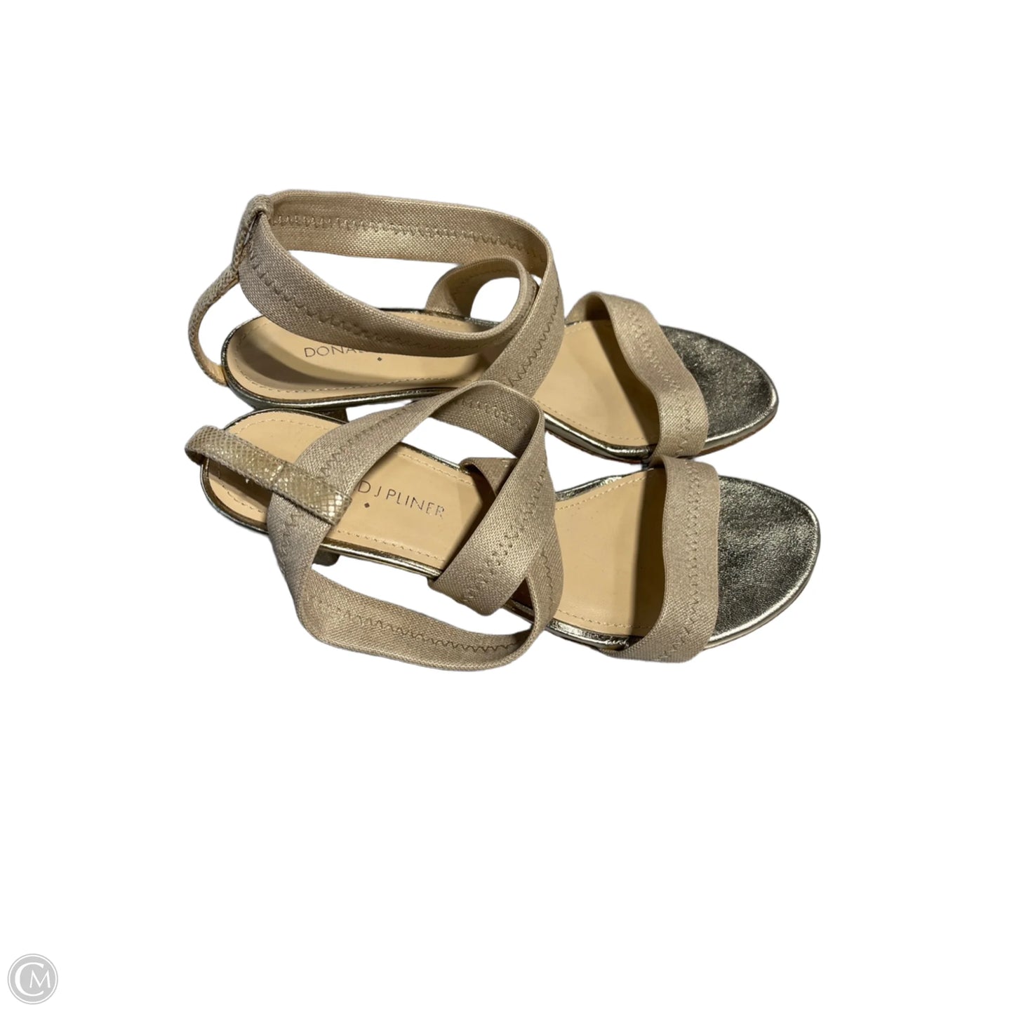 Shoes Heels Block By Donald Pliner In Gold, Size: 7