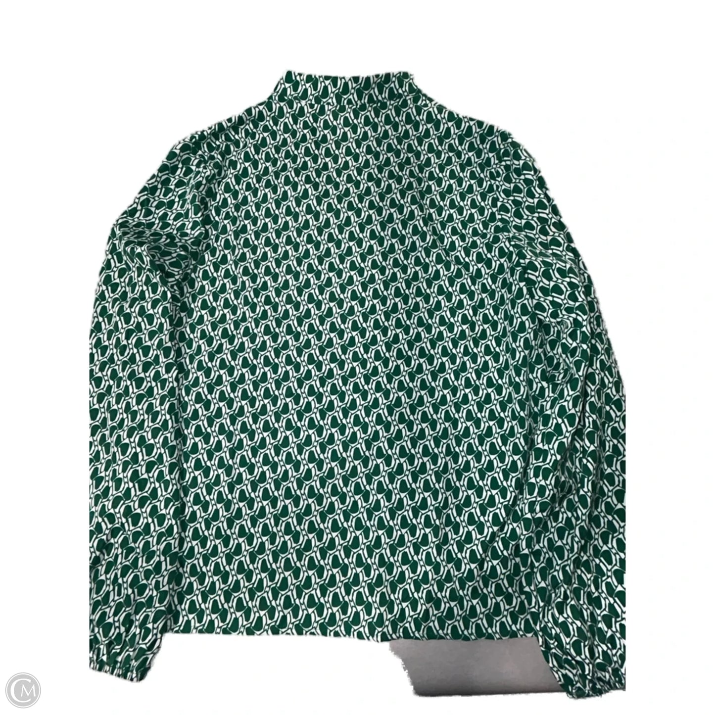 Blouse Long Sleeve By Cmb In Green, Size: S