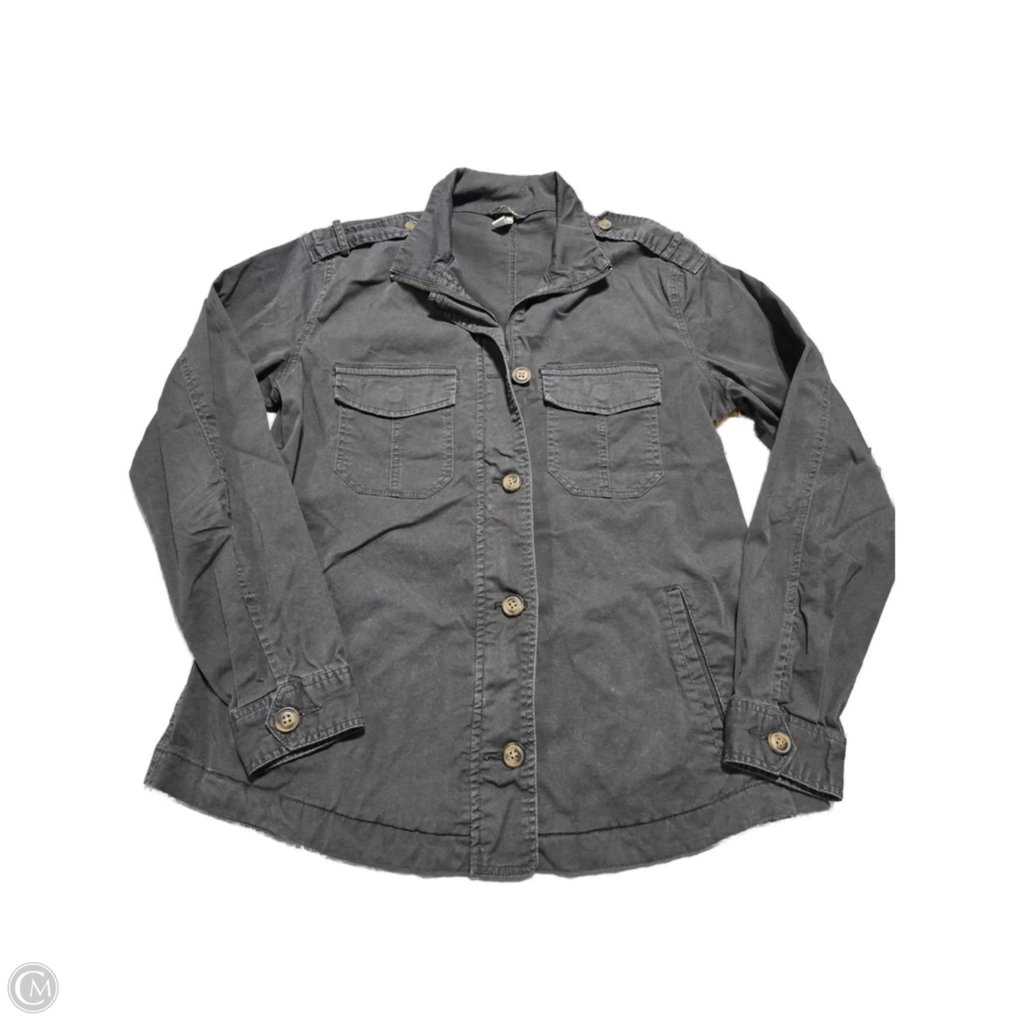 Jacket Utility By Cme In Grey, Size: M