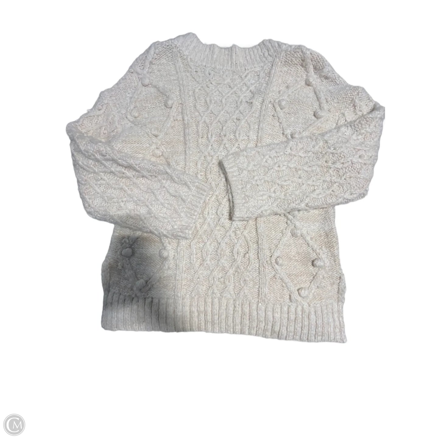 Sweater By Anthropologie In Cream, Size: Xs