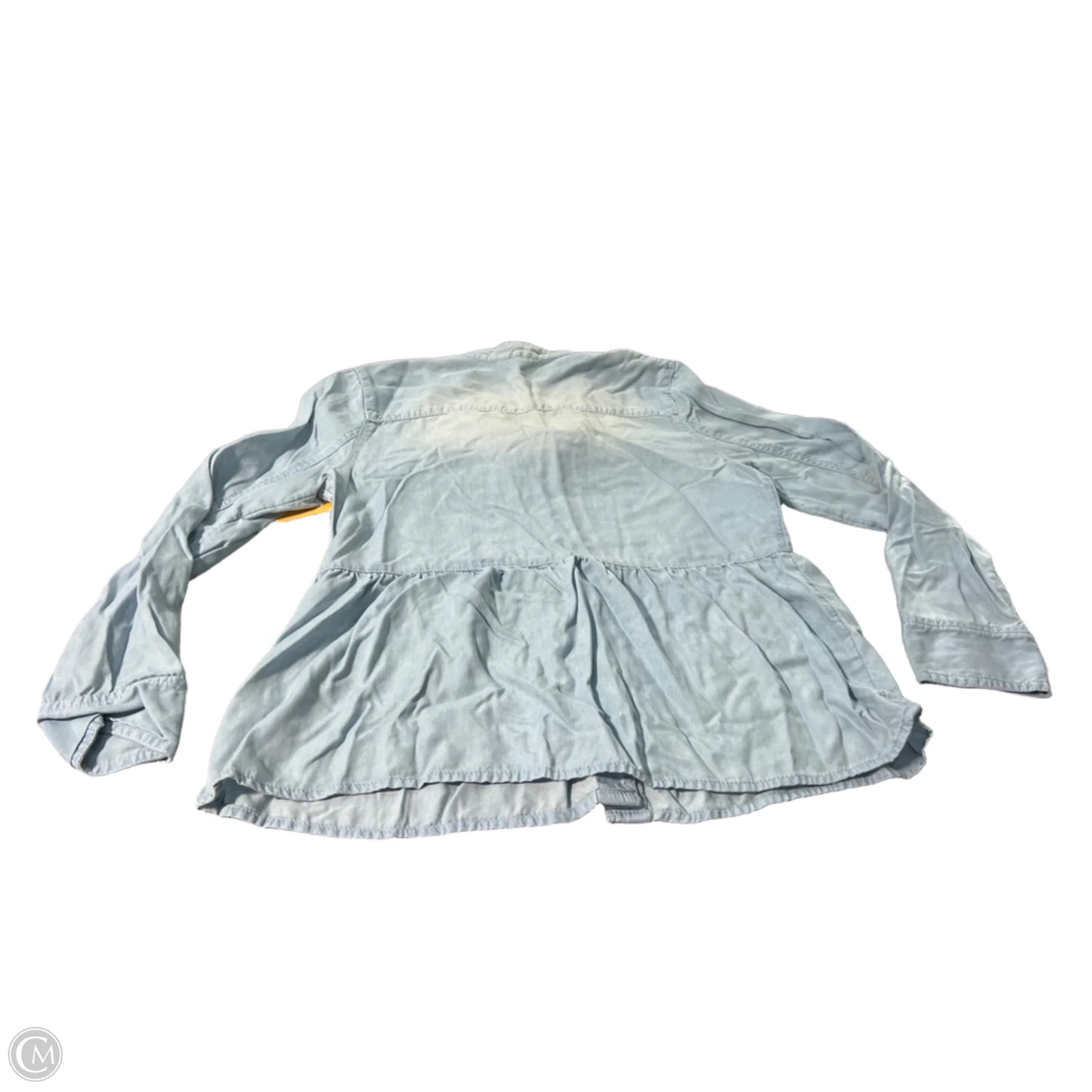 Blouse Long Sleeve By Caslon In Blue, Size: Sp