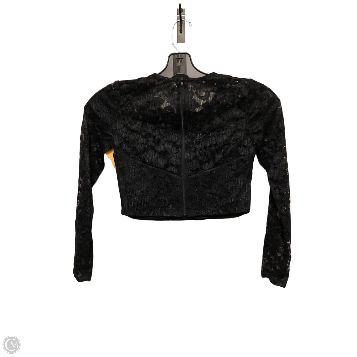 Top Long Sleeve By Cmf In Black, Size: M