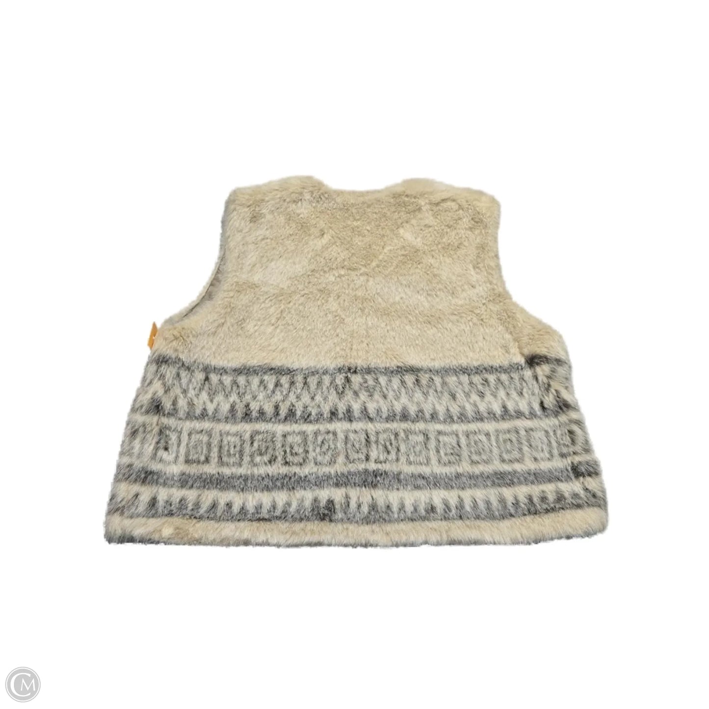 Vest Faux Fur & Sherpa By Tanjay In Cream, Size: M