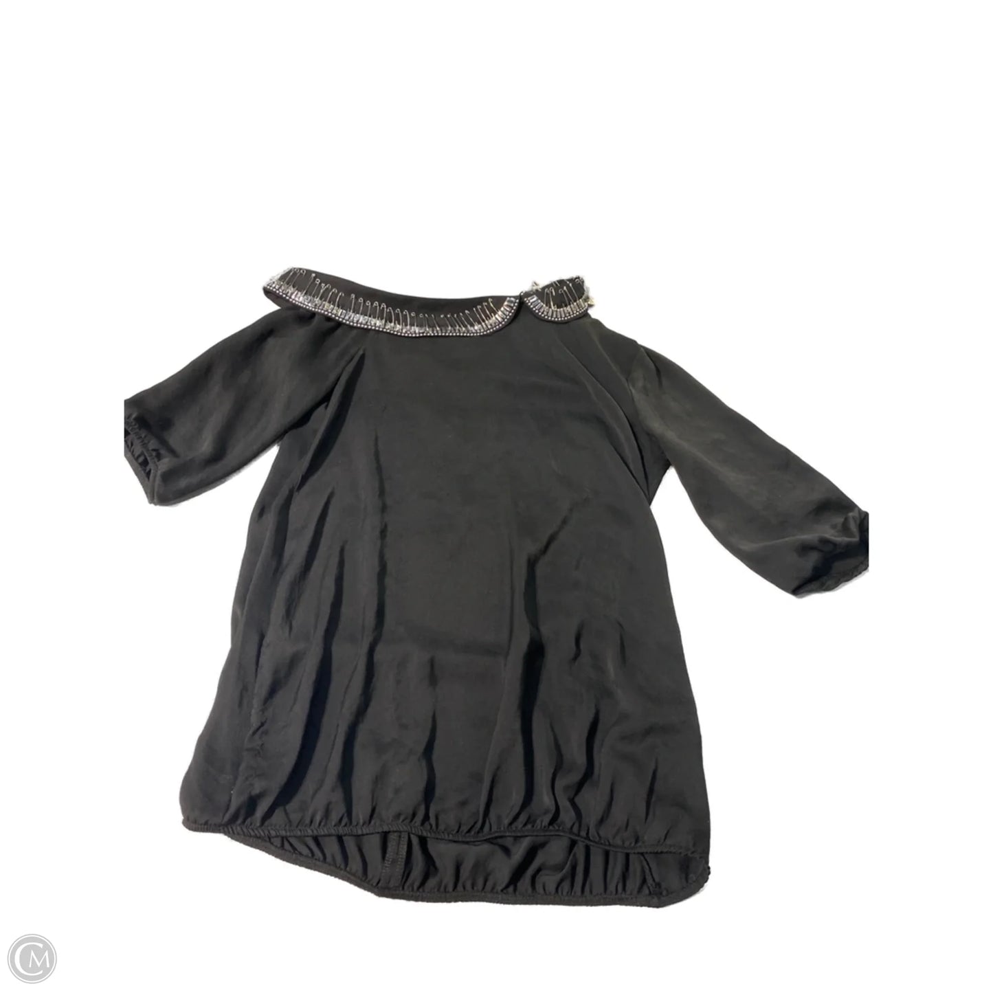 Top Short Sleeve By Cmc In Black, Size: S