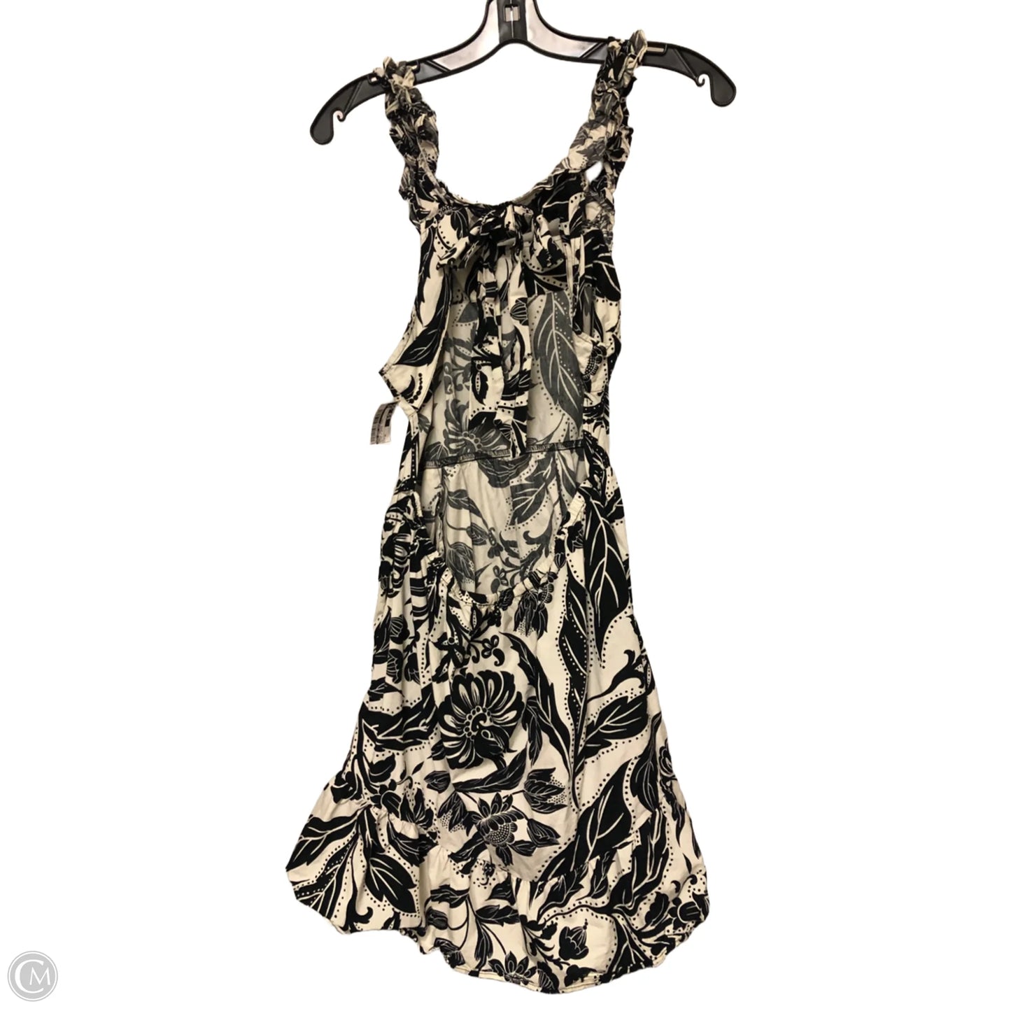 Dress Casual Midi By Who What Wear In Black & White, Size: Xl