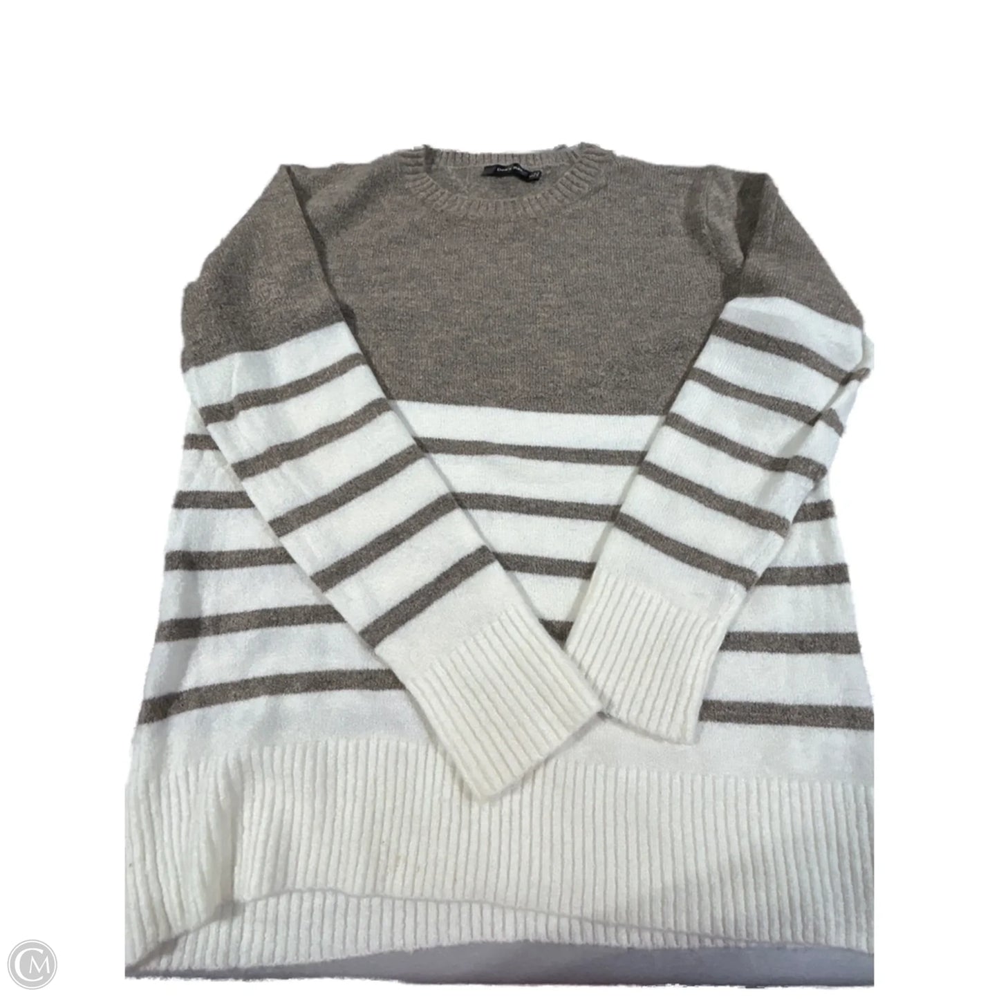 Sweater By Doe & Rae In Cream & Tan, Size: L