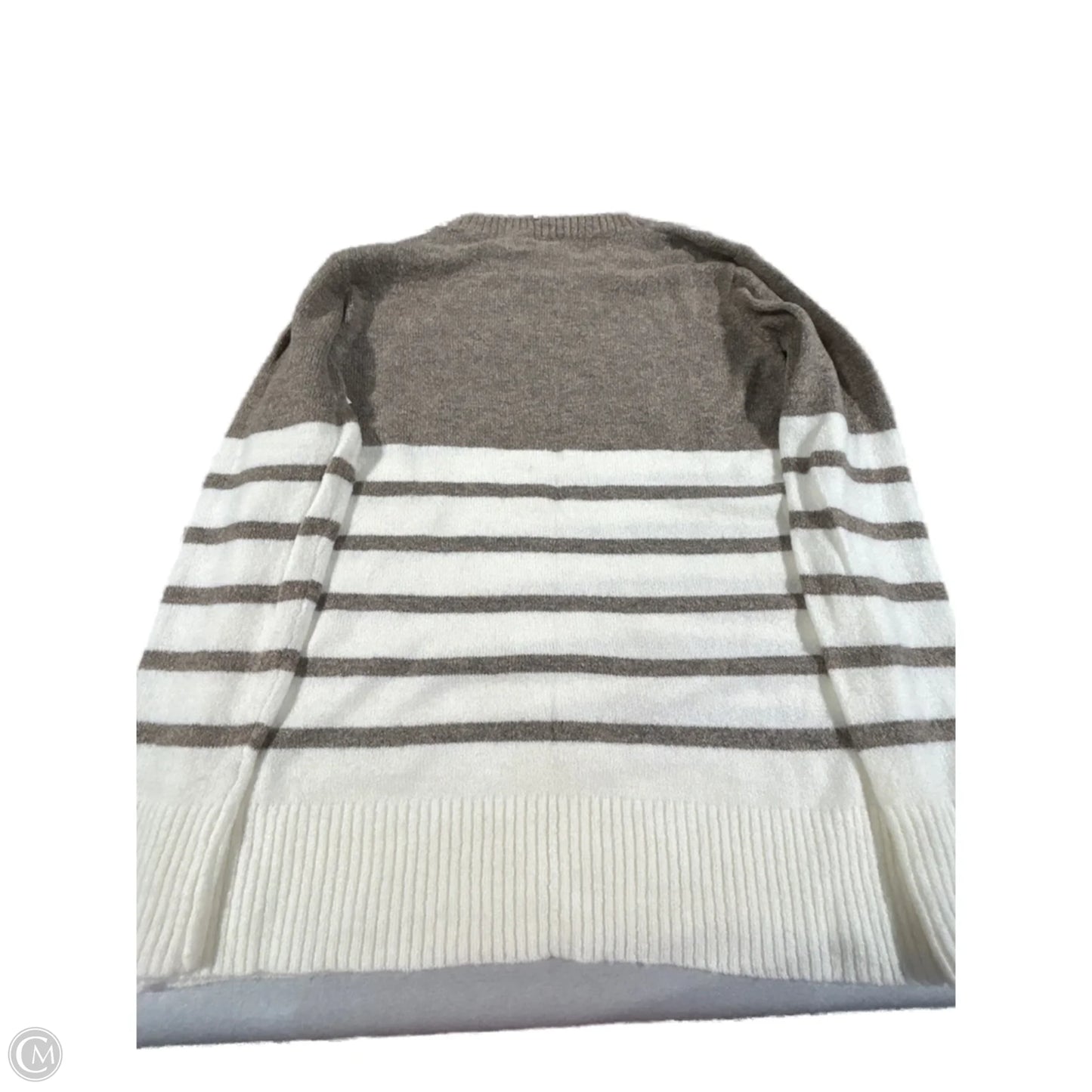 Sweater By Doe & Rae In Cream & Tan, Size: L