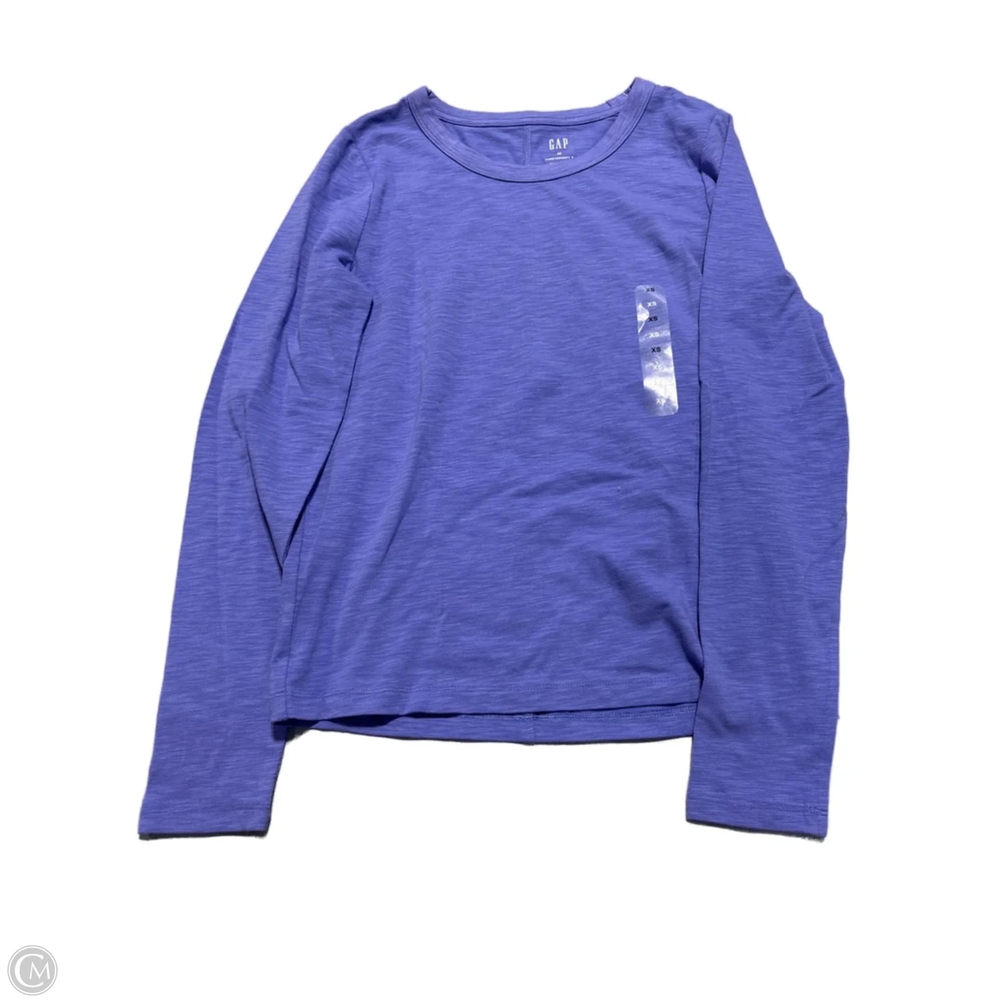 Top Long Sleeve Basic By Gap In Purple, Size: Xs