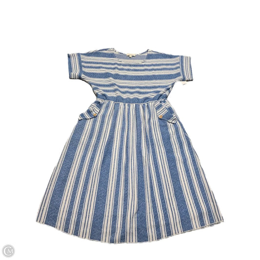Dress Casual Midi By Hailey & Co In Striped Pattern, Size: M