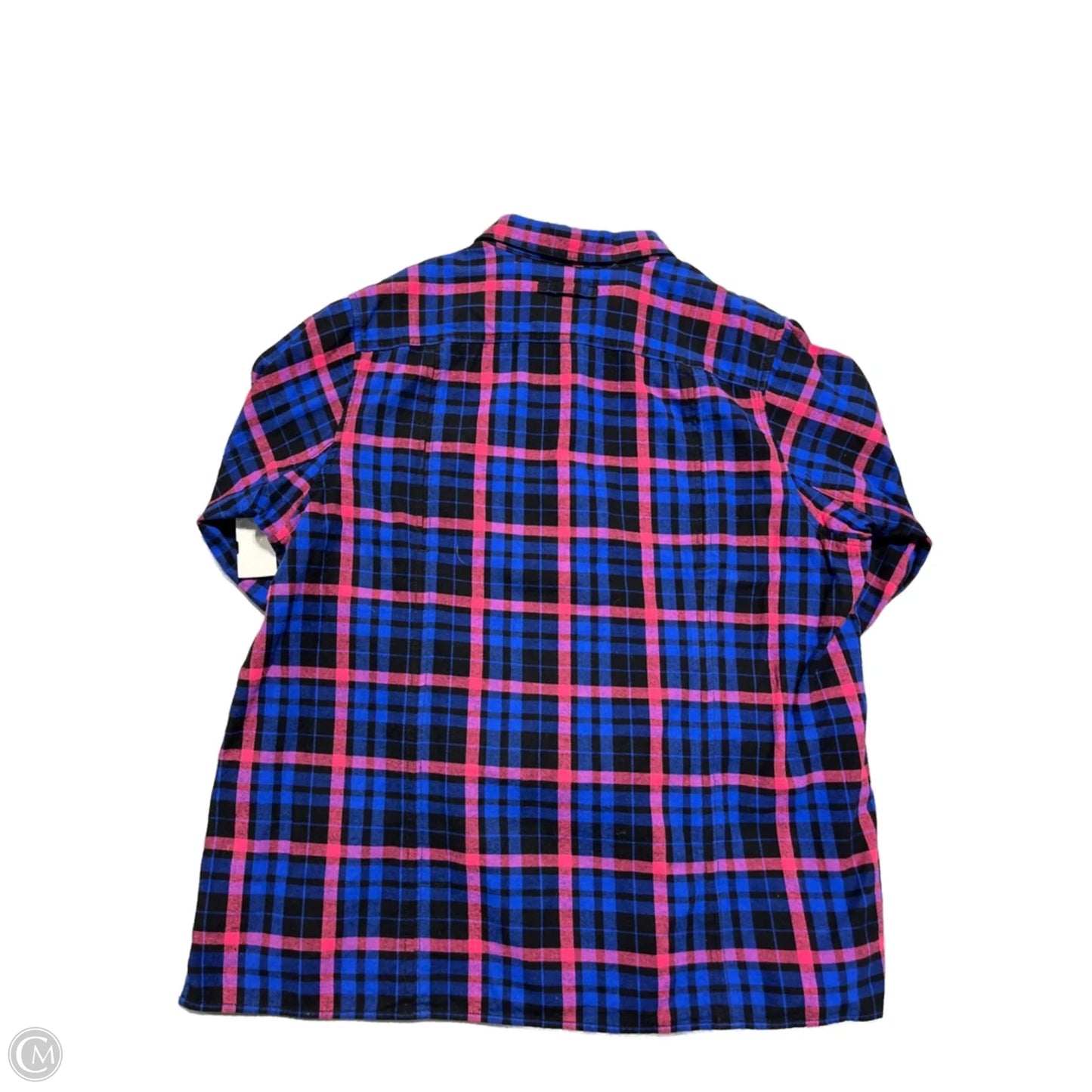 Top Long Sleeve By Duluth Trading In Plaid Pattern, Size: Xxl