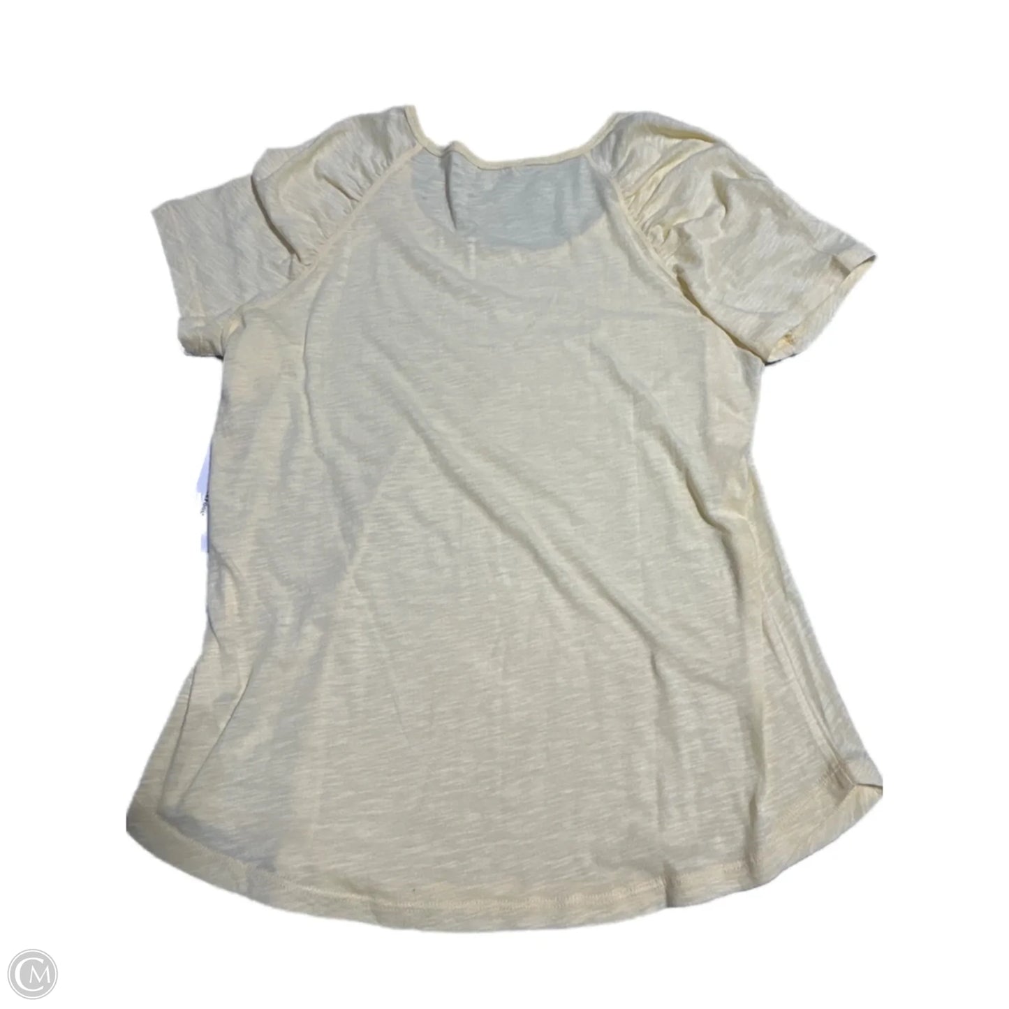 Top Short Sleeve Basic By Liverpool In Yellow, Size: L