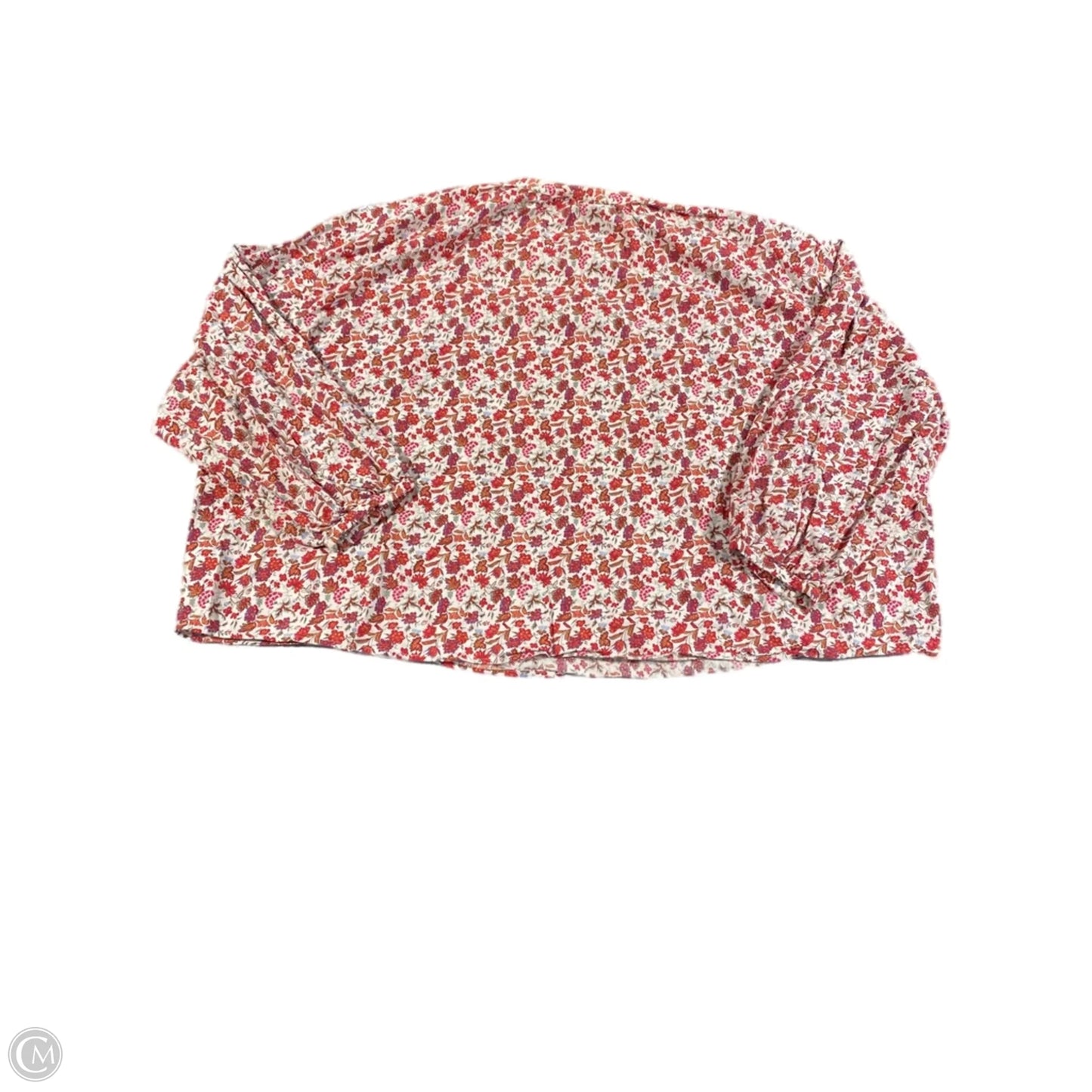 Top Long Sleeve By Universal Standard In Floral Print, Size: Xxl