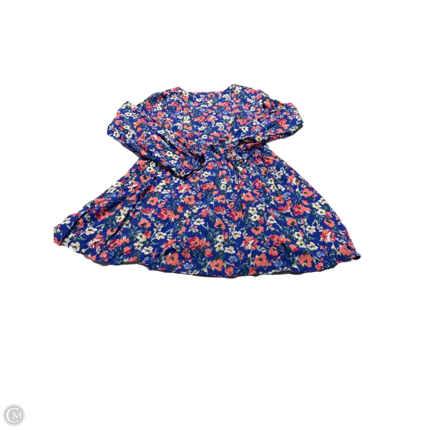 Dress Casual Short By Pink Lily In Blue, Size: L