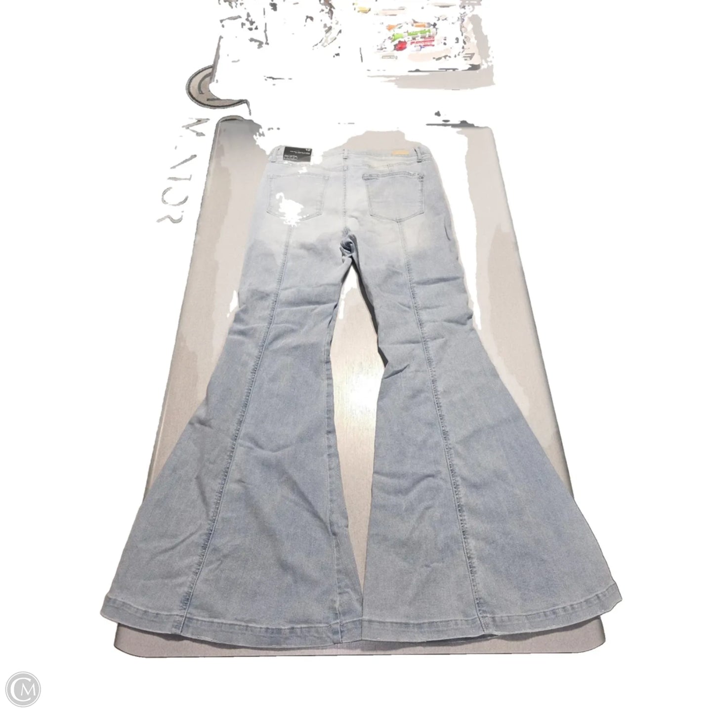 Jeans Flared By Sofia By Sofia Vergara In Blue Denim, Size: 12