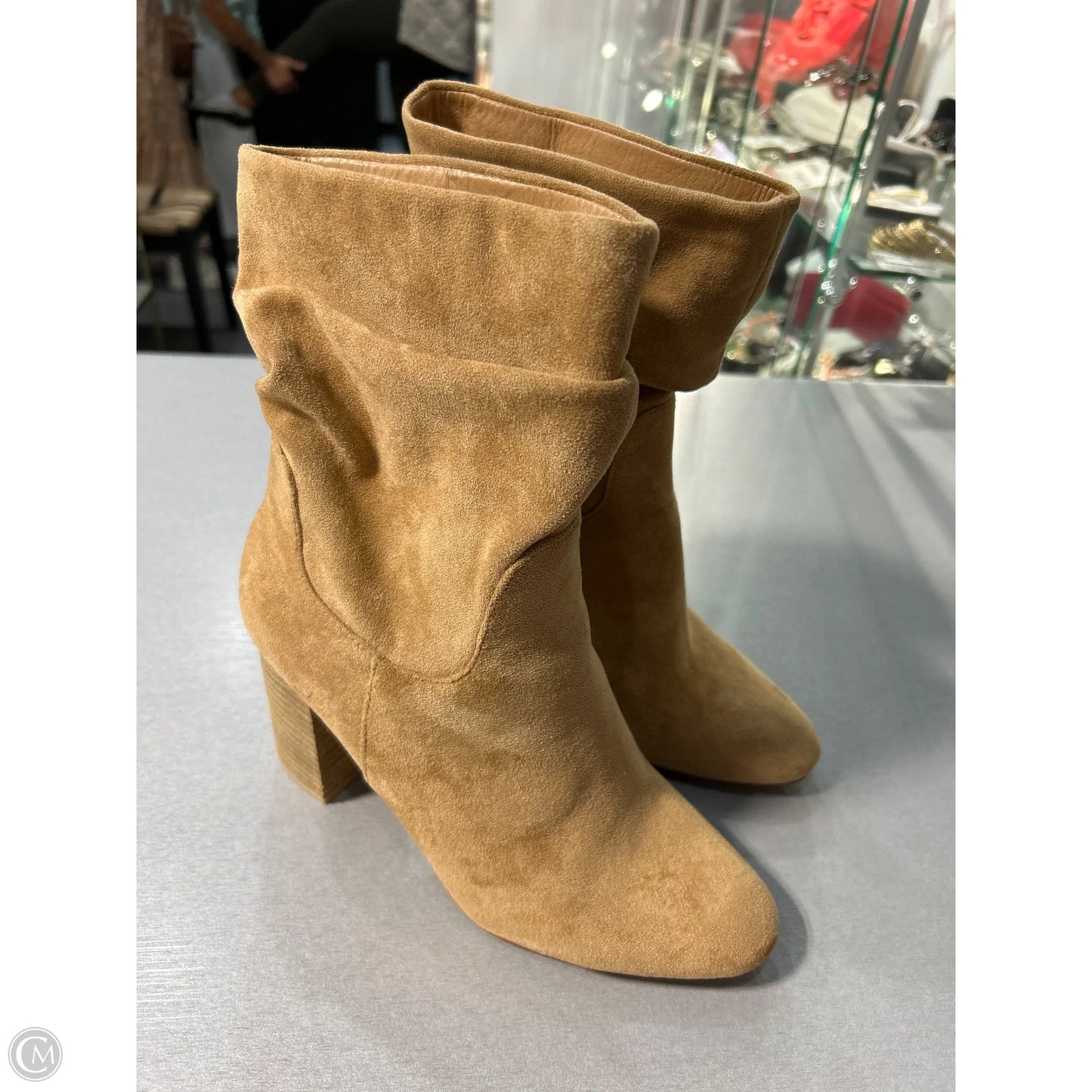 Boots Ankle Heels By Cmc In Tan, Size: 6