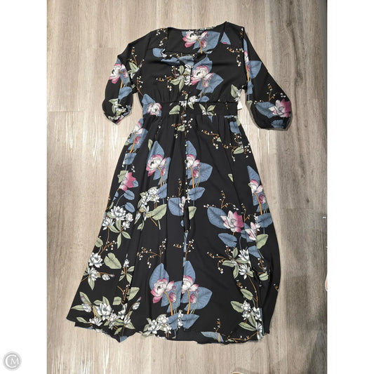 Dress Casual Maxi By City Chic In Floral Print, Size: Xl