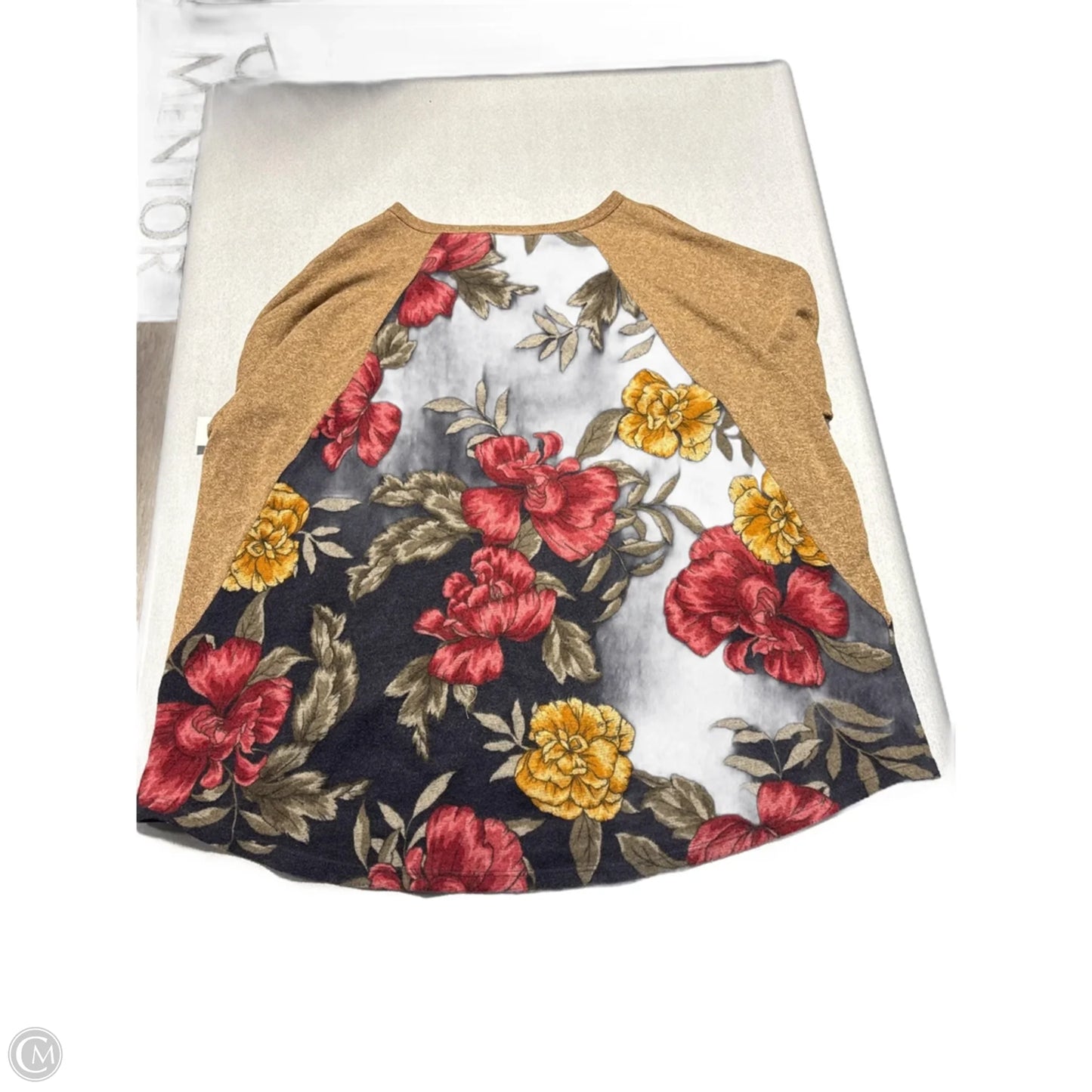 Top Long Sleeve By Cmc In Floral Print, Size: 3x