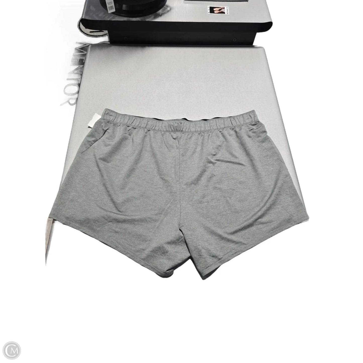 Athletic Shorts By Nike In Grey, Size: 3x