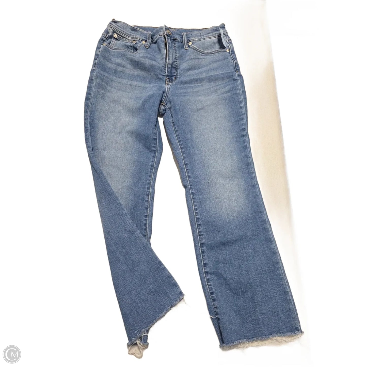 Jeans Straight By Madewell In Blue Denim, Size: 10