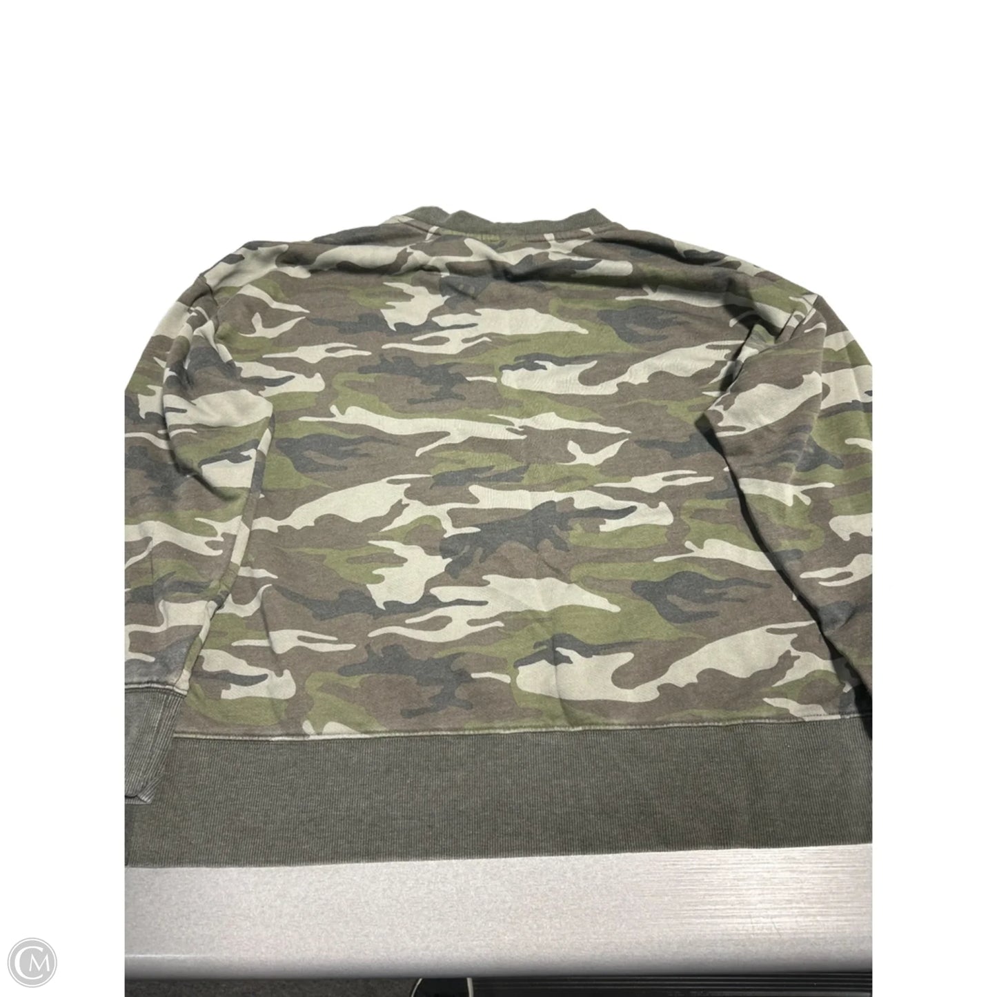 Top Long Sleeve By Cmc In Camouflage Print, Size: L