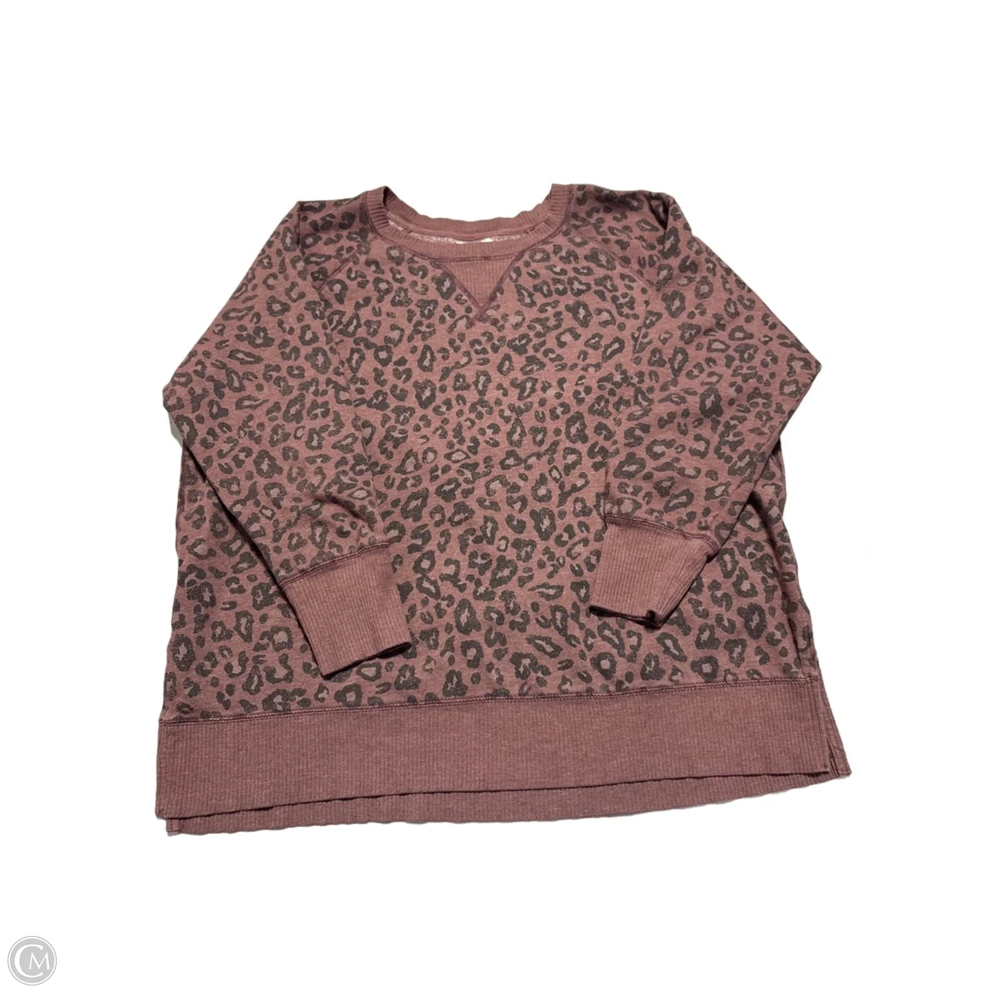 Top Long Sleeve By Maurices In Animal Print, Size: Xxl