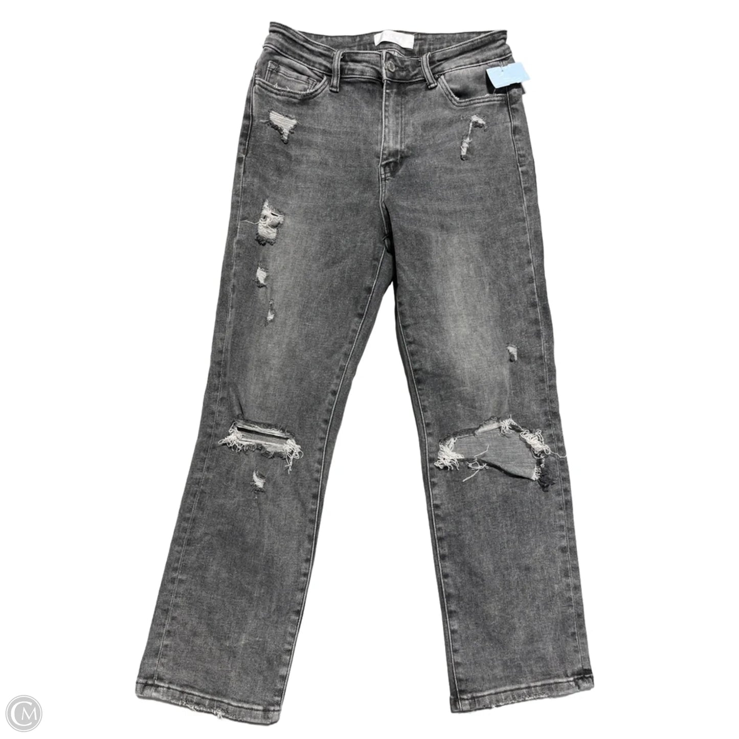 Jeans Straight By Vervet In Grey, Size: 6