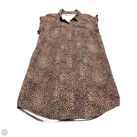 Dress Casual Short By She + Sky In Animal Print, Size: S