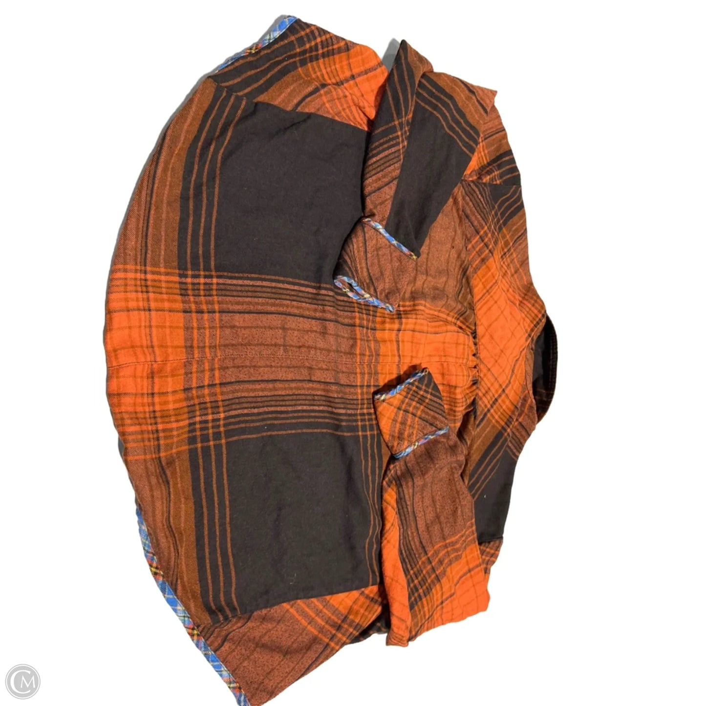 Top Long Sleeve By Bdg In Plaid Pattern, Size: S