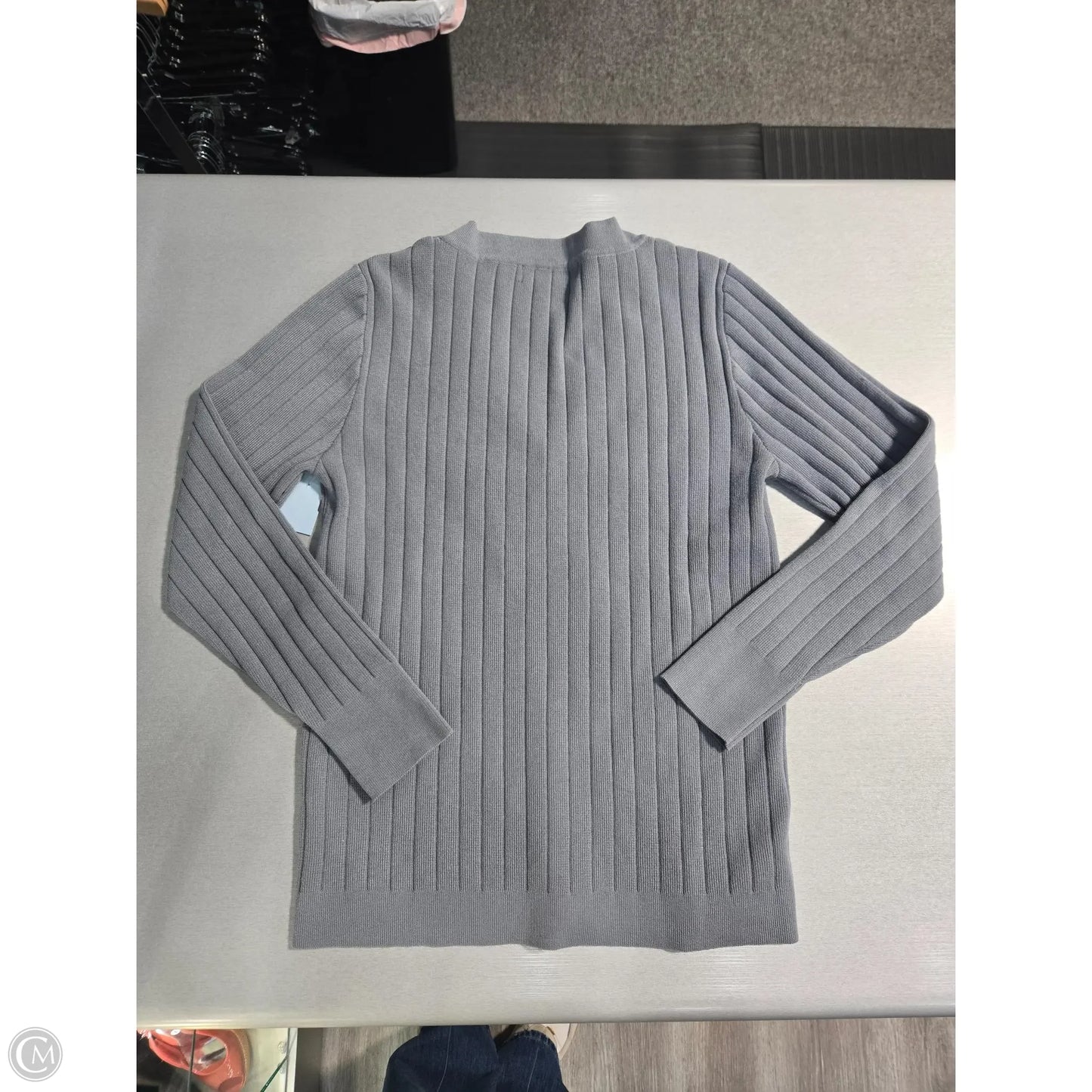 Top Long Sleeve By Cmc In Blue, Size: M