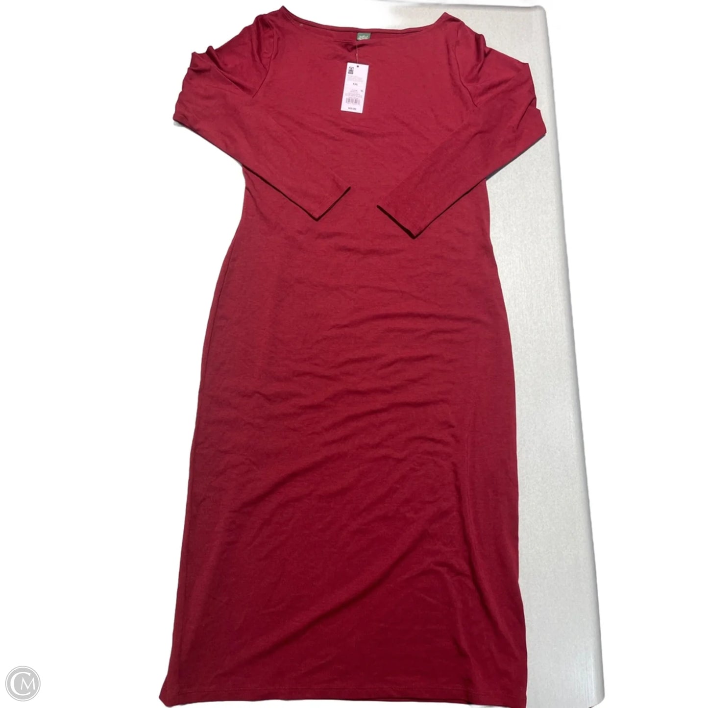 Dress Casual Midi By Wild Fable In Maroon, Size: Xxl