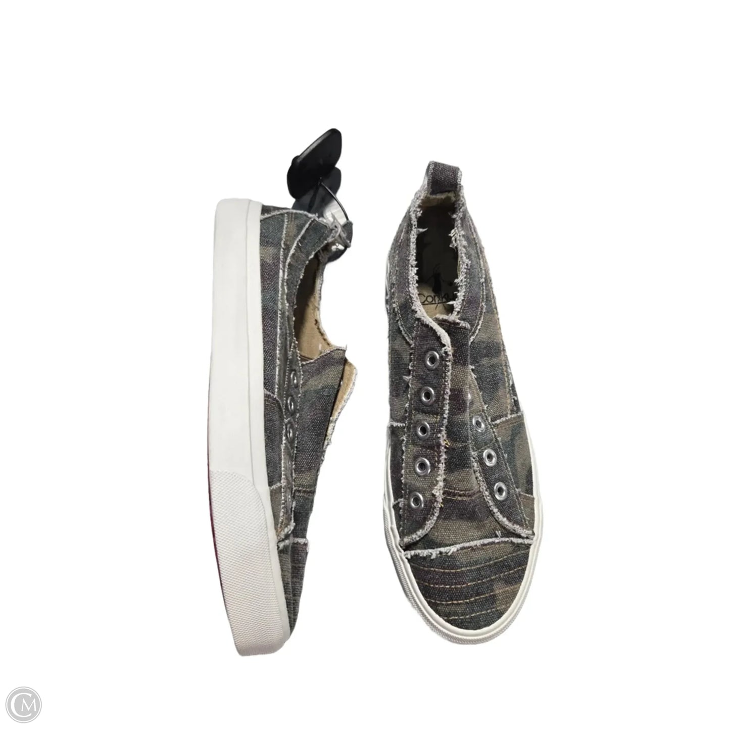Shoes Flats By Corkys In Camouflage Print, Size: 7