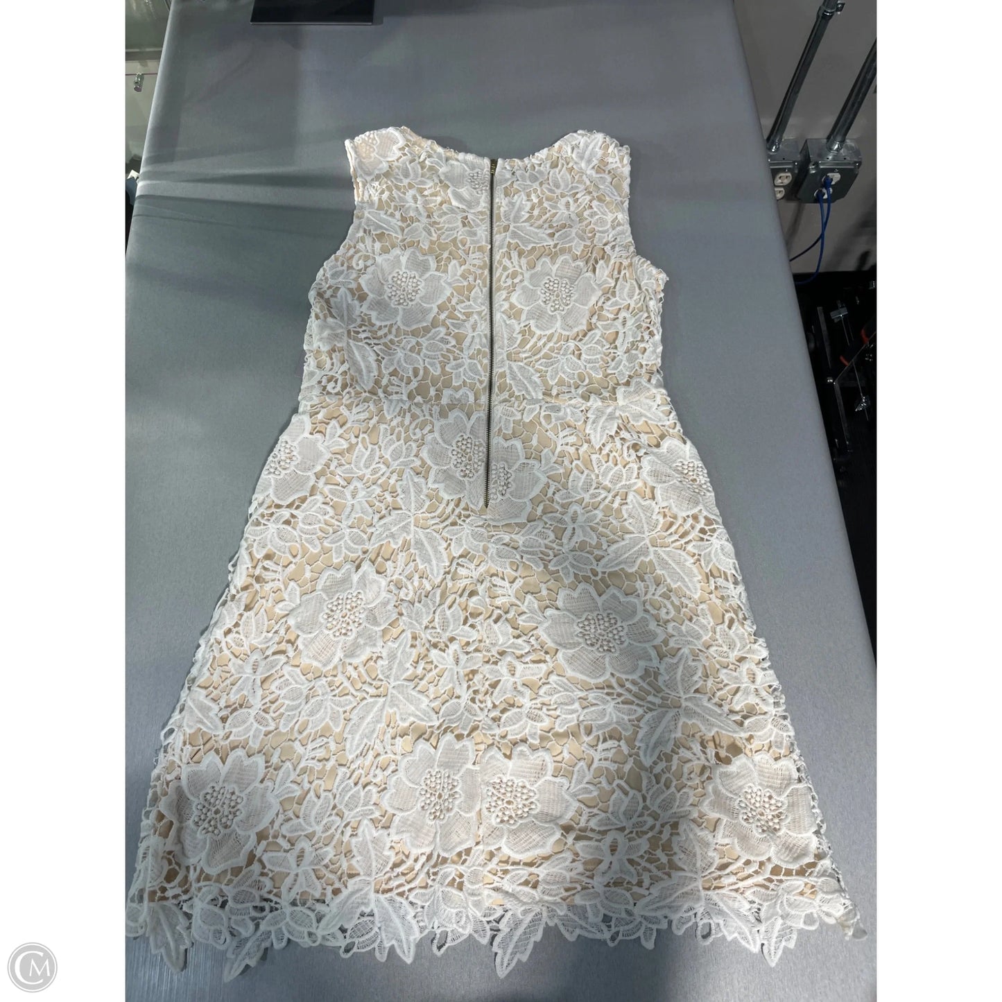 Dress Casual Short By Loft In Cream, Size: Mp