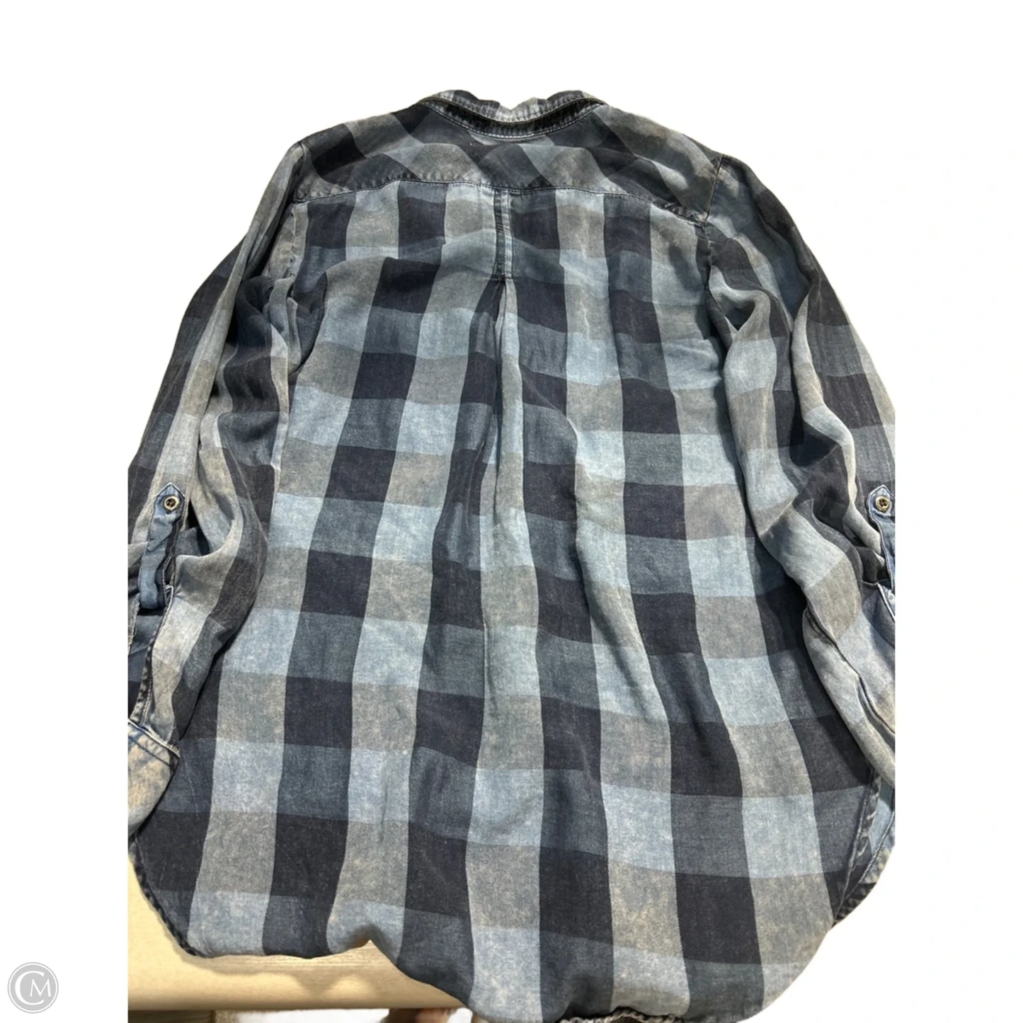 Top Long Sleeve By Cmc In Blue, Size: S